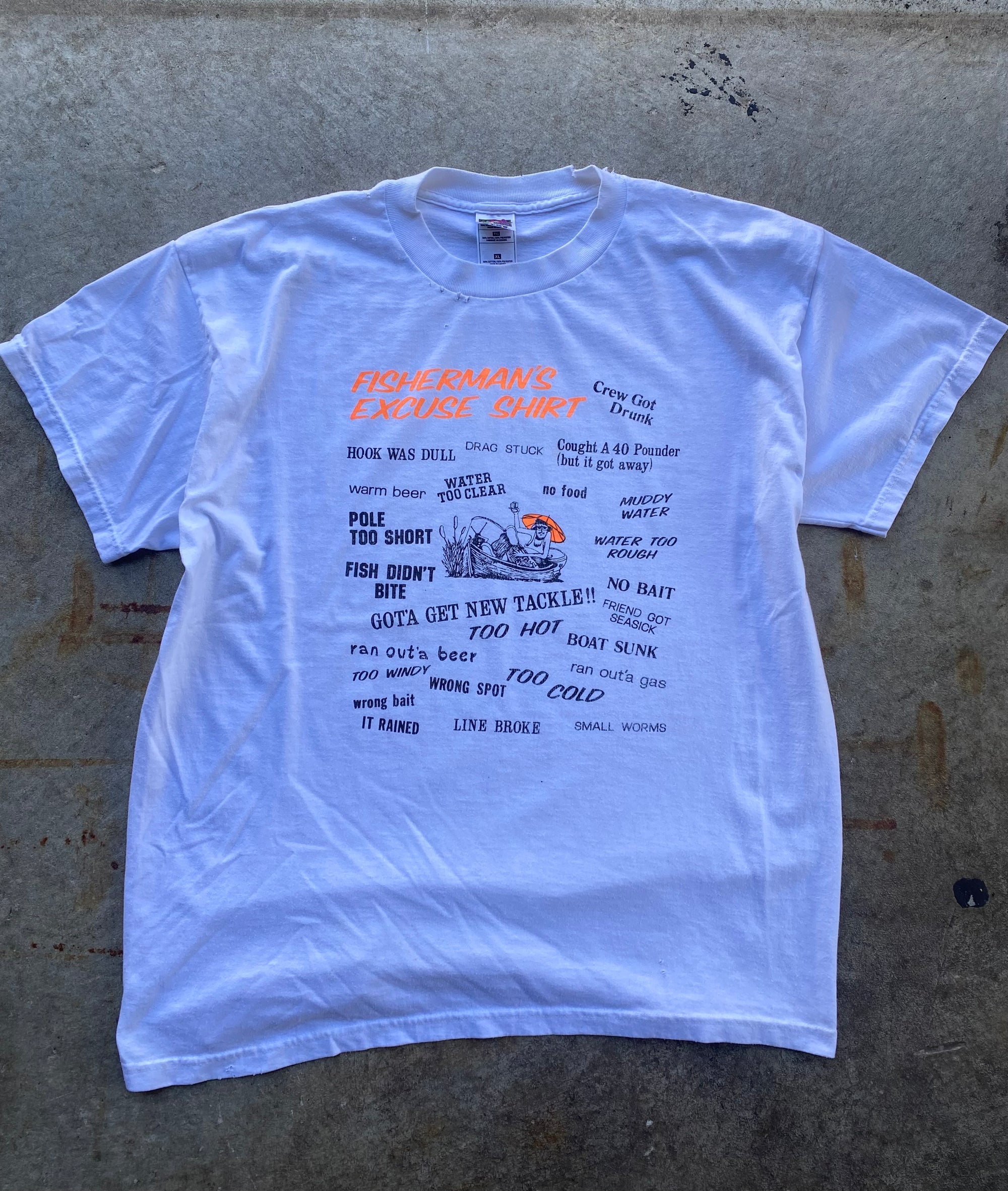 90’s Fisherman Excuses Tee L/XL