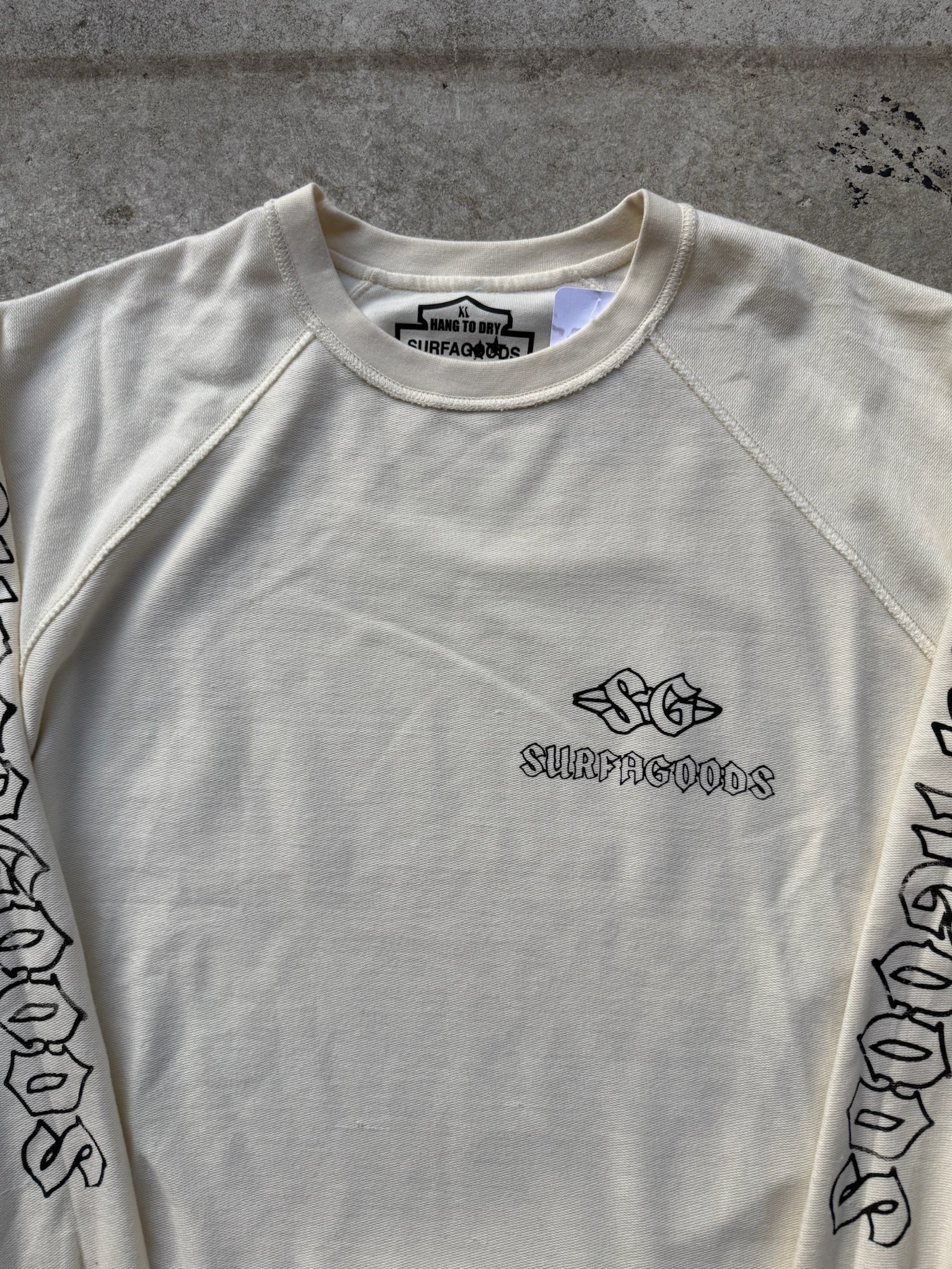 BEACH CREW LOGO FRENCH TERRY L/S XL 1/1 SAMPLE