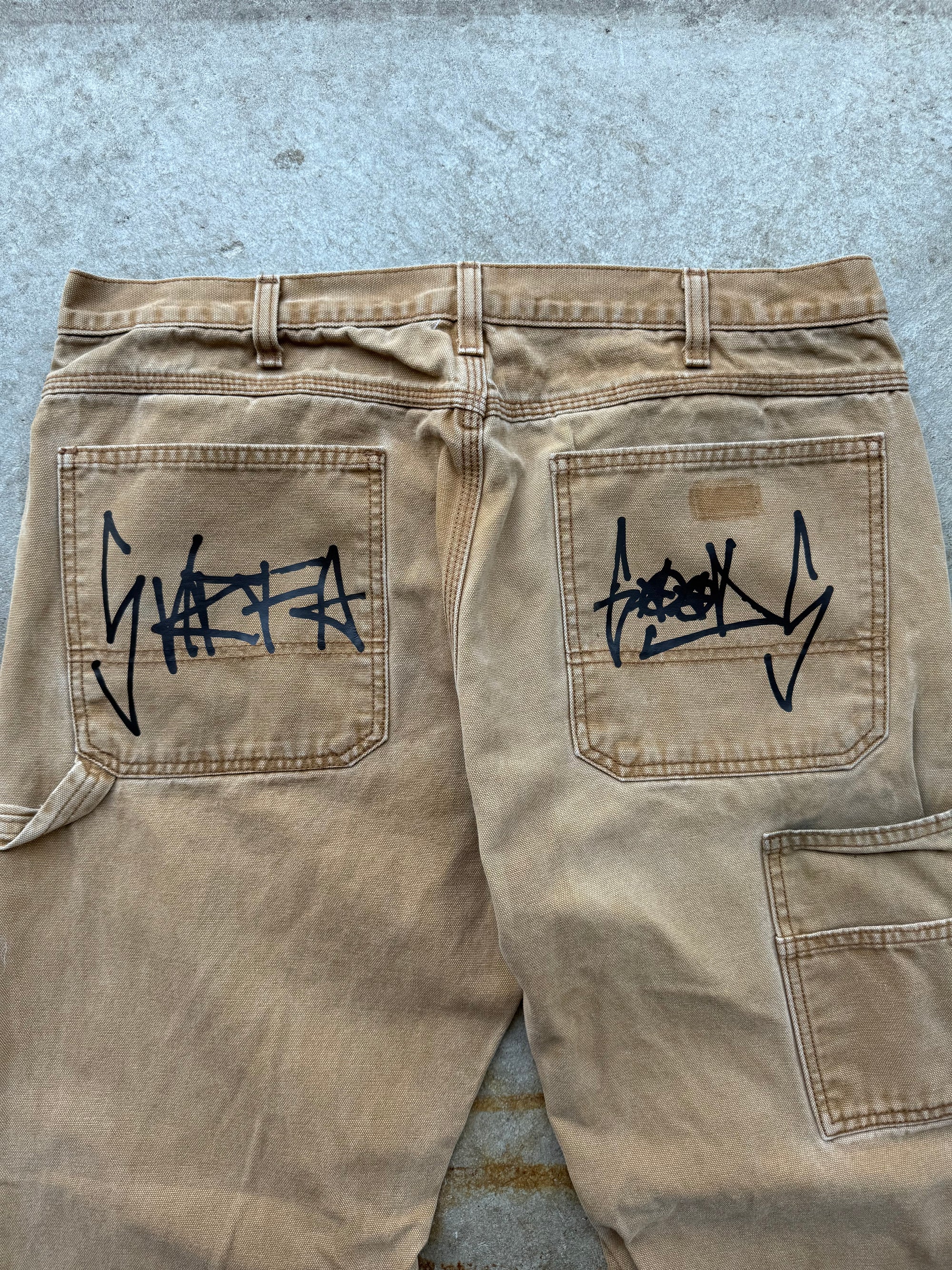 SURFAGOODS ‘GRAFFITI’ DOUBLEKNEE UPCYCLED WORKWEAR 1/1 36X32