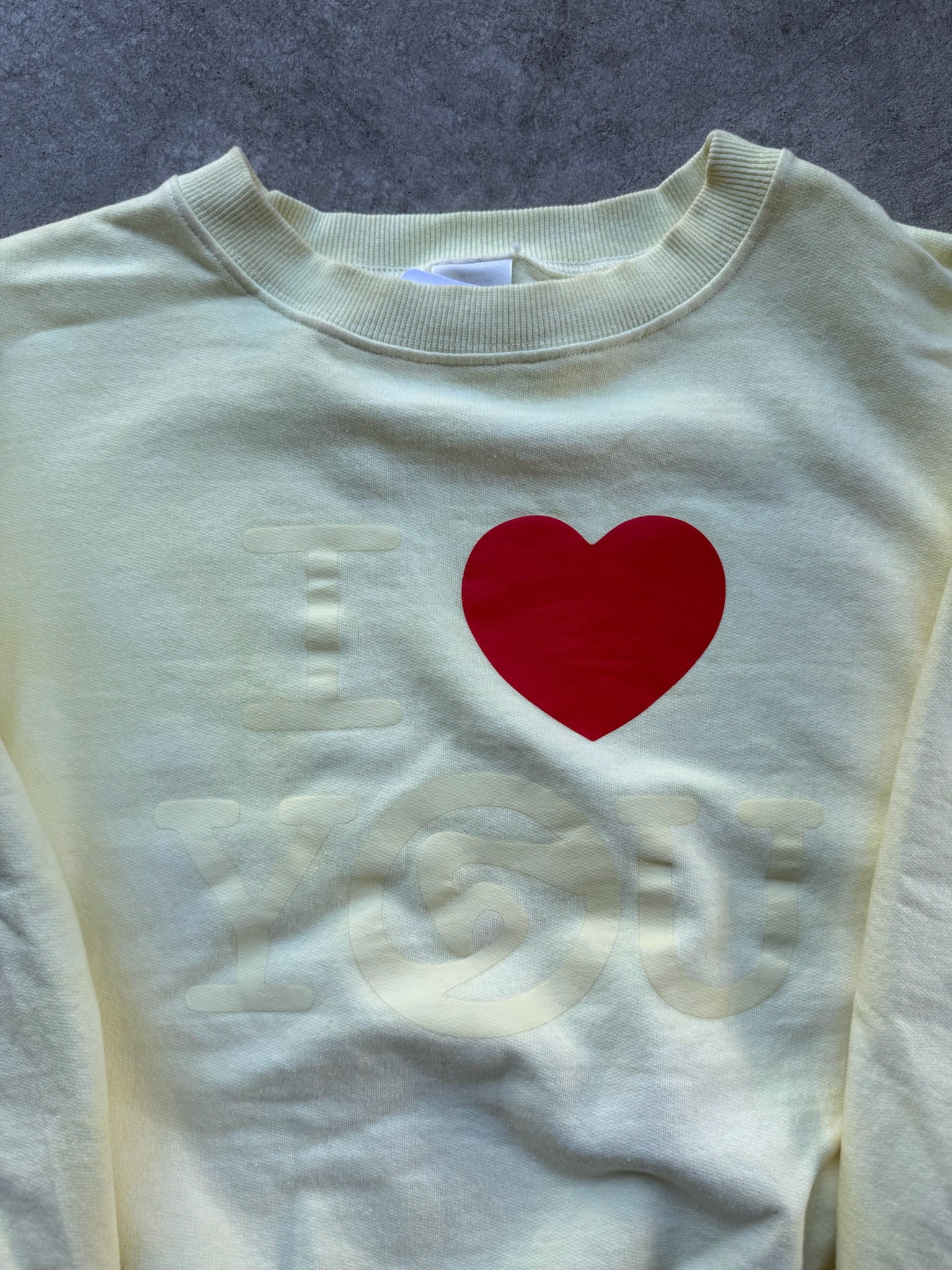 I<3YOU HAND DYED CREWNECK MADE IN CANADA 1/1 S/M