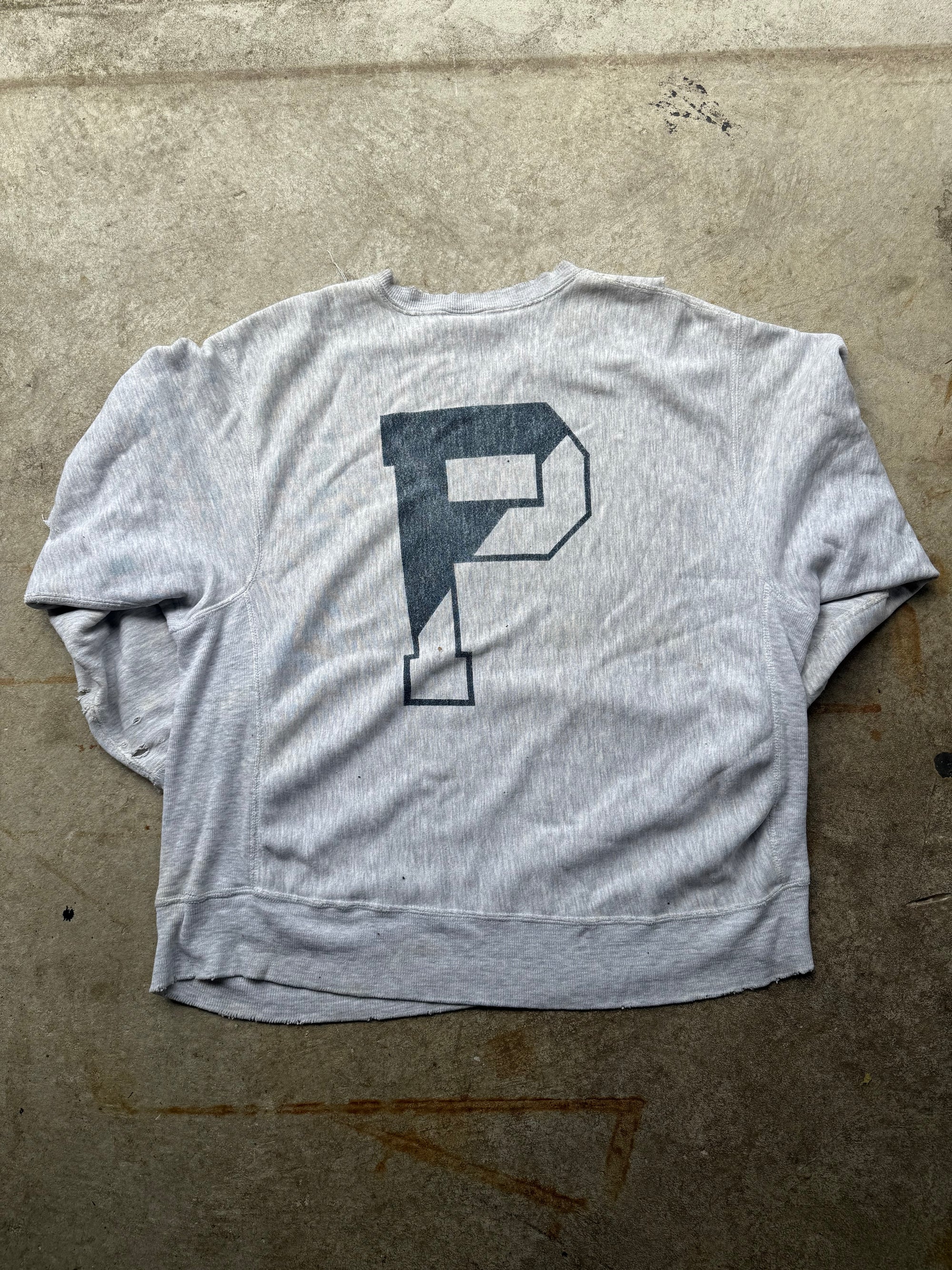 90’s Penn State Thrashed Reverse Weave XL