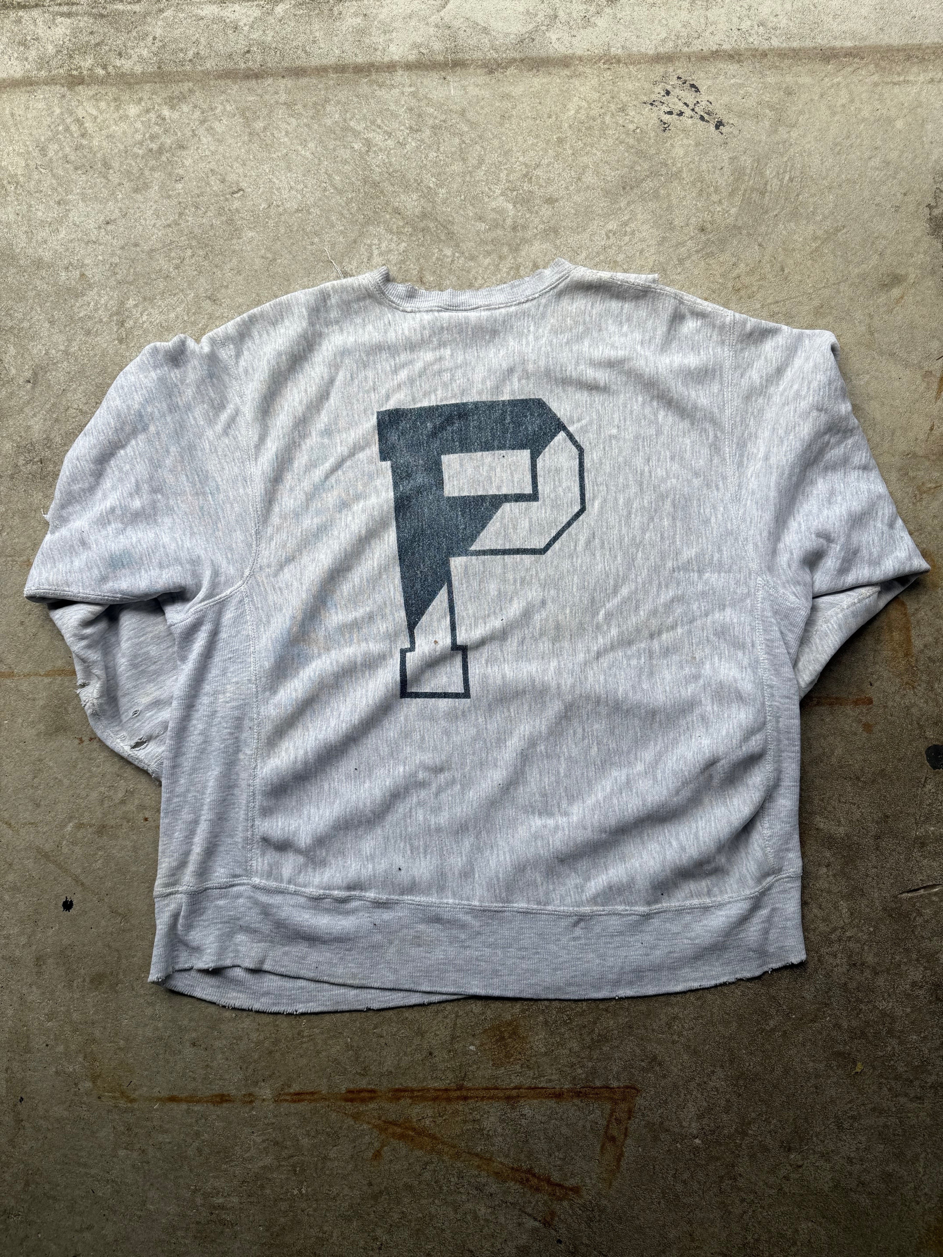 90’s Penn State Thrashed Reverse Weave XL