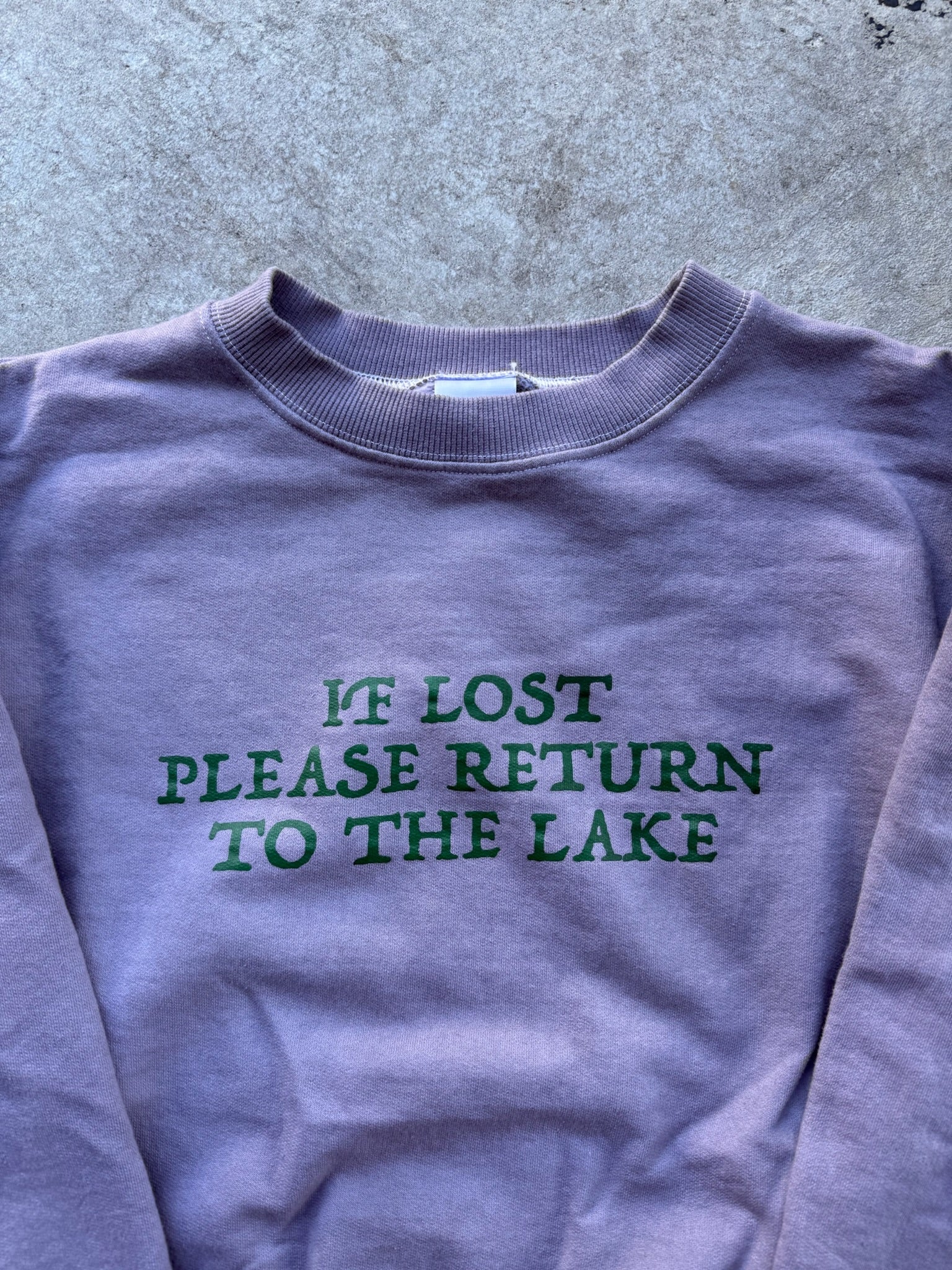LAKE HAND DYED CREWNECK 02 MADE IN CANADA 1/1 S/M