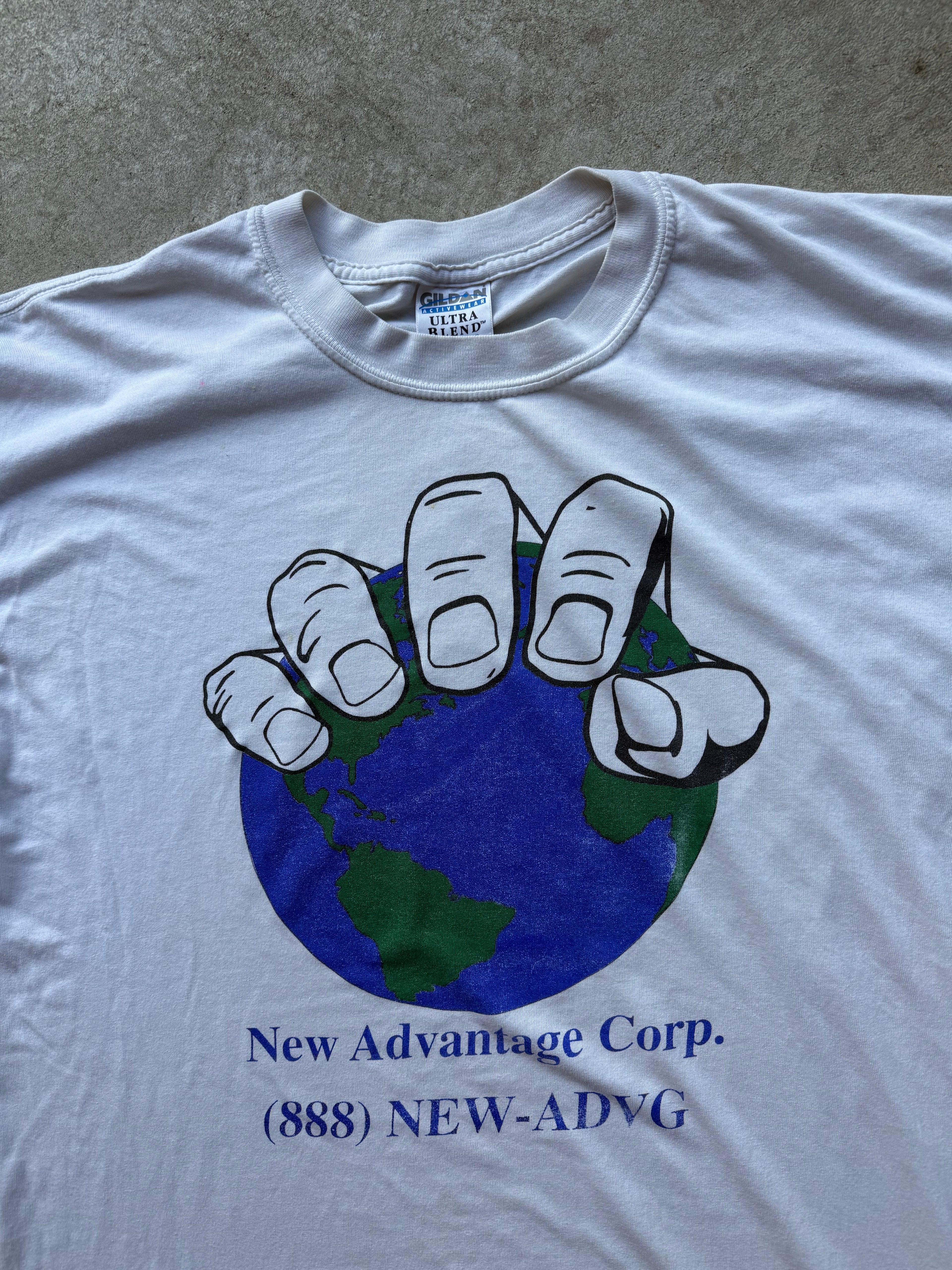 90’s New Advantage World T-shirt XL