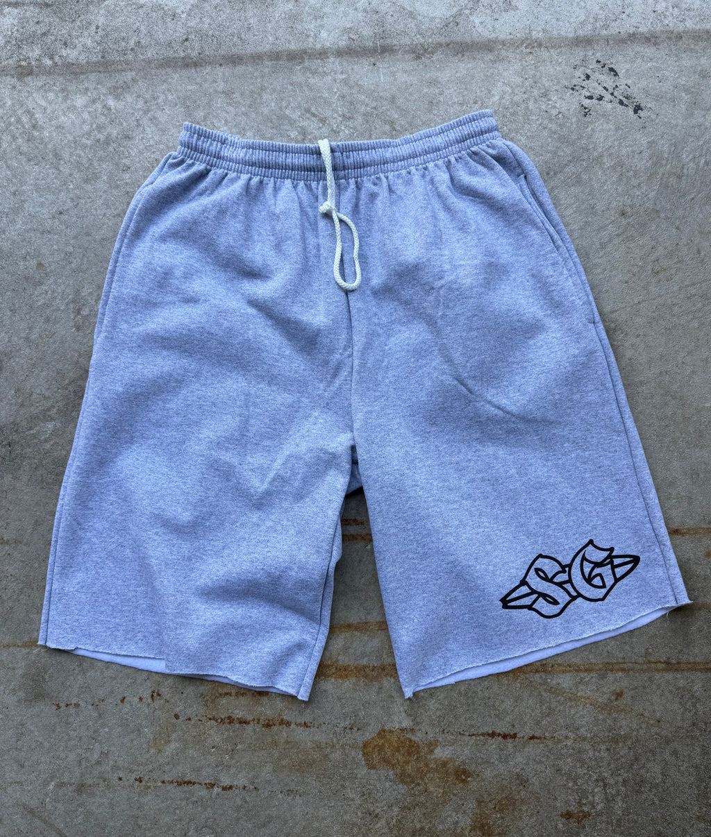 SURFAGOODS ‘SG’ CROPPED SWEATSHORTS