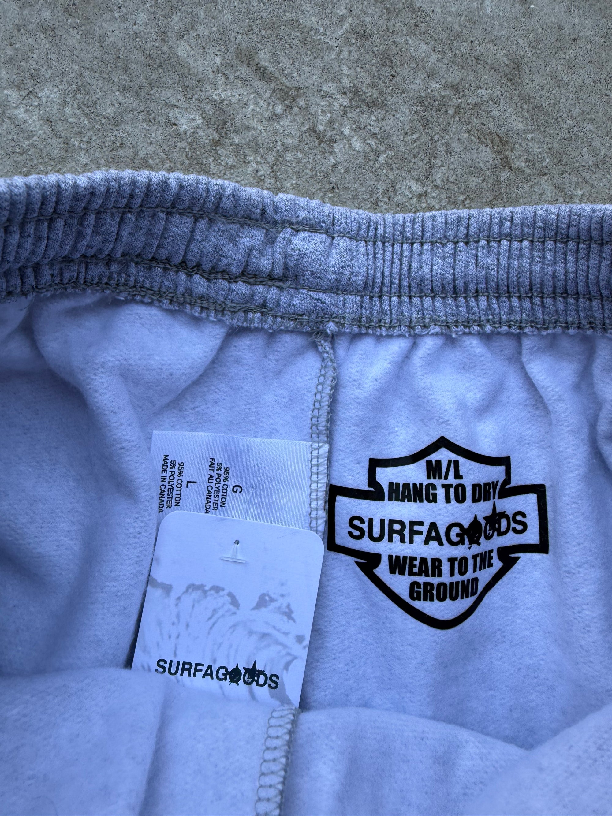 SURFAGOODS ‘SG’ CROPPED SWEATSHORTS