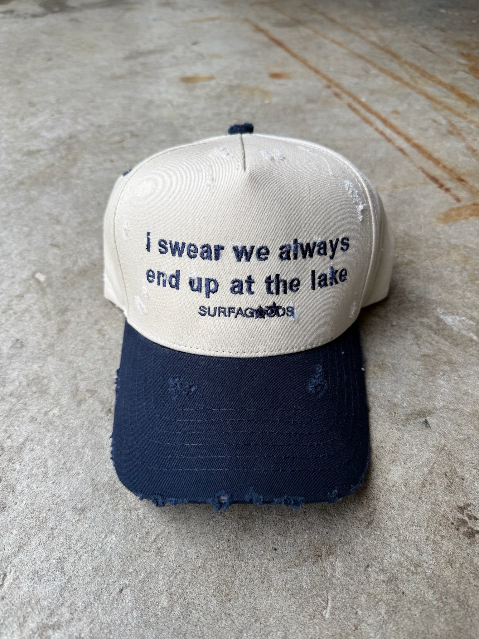 LAKE CAP DISTRESSED EDITION [NAVY]
