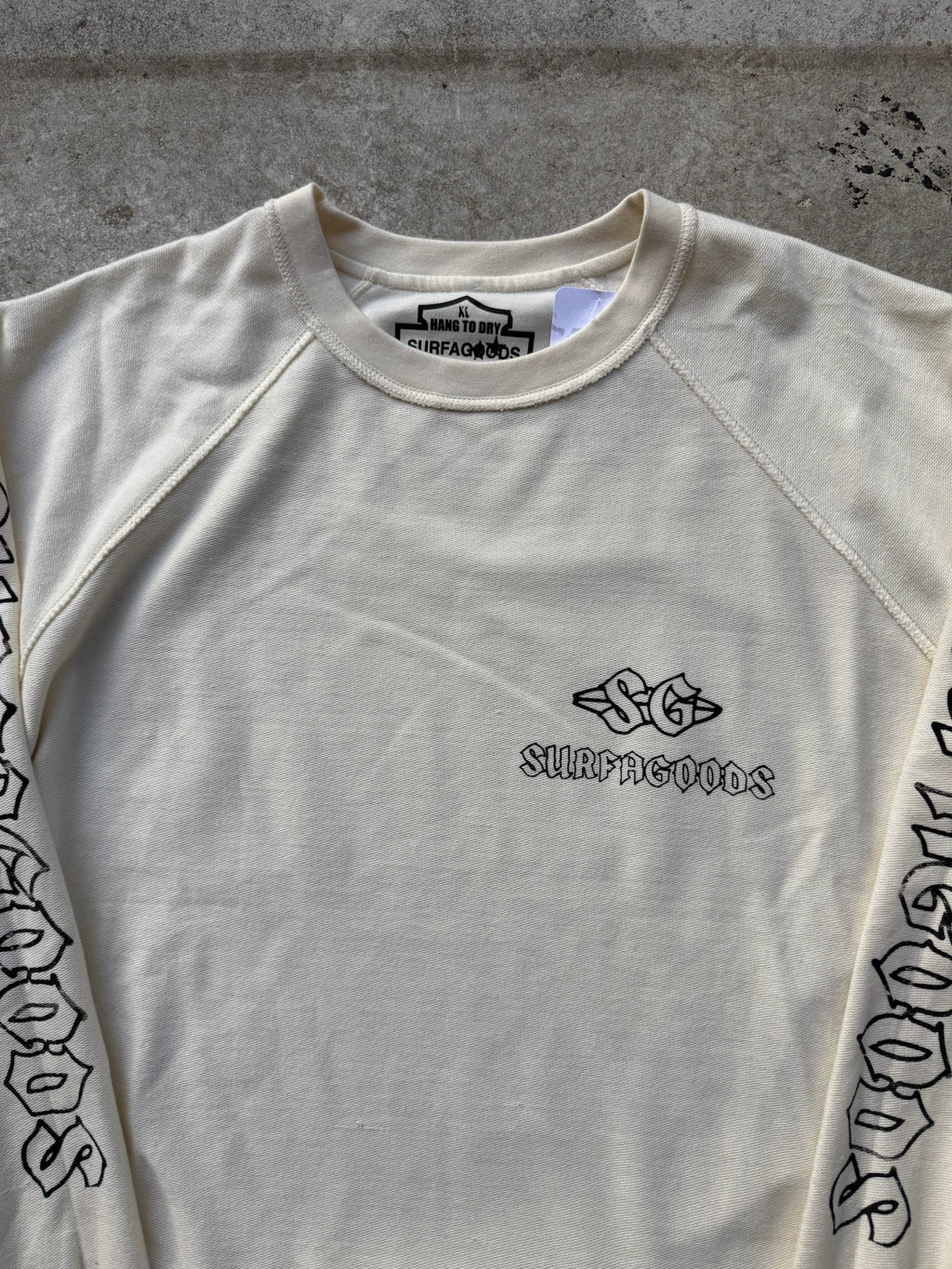 BEACH CREW LOGO FRENCH TERRY L/S XL 1/1 SAMPLE