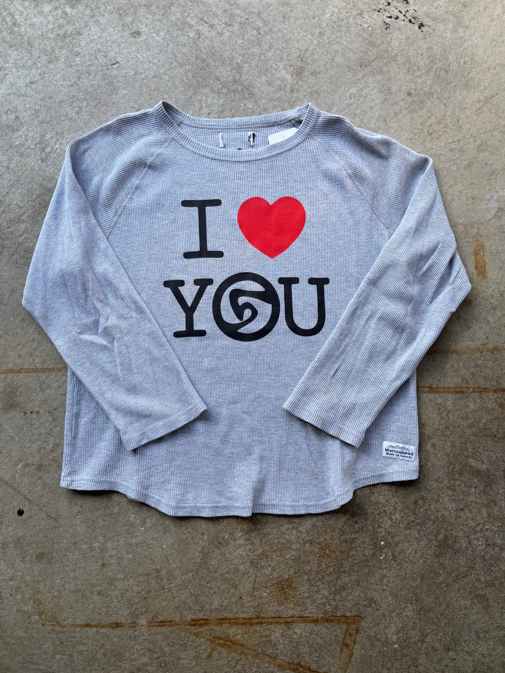 I <3 YOU THERMAL VINTAGE REPRINT 1/1 M