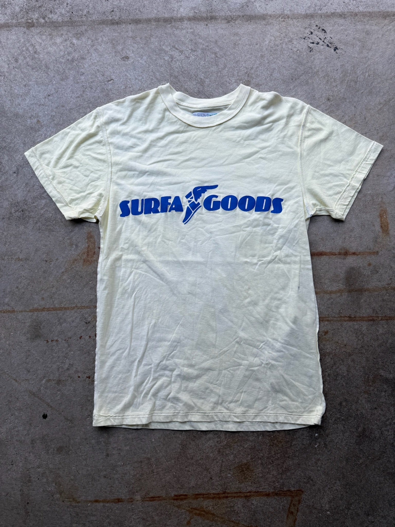 HAND DYED FADED JERSEY KNIT TEE SAMPLE S/M