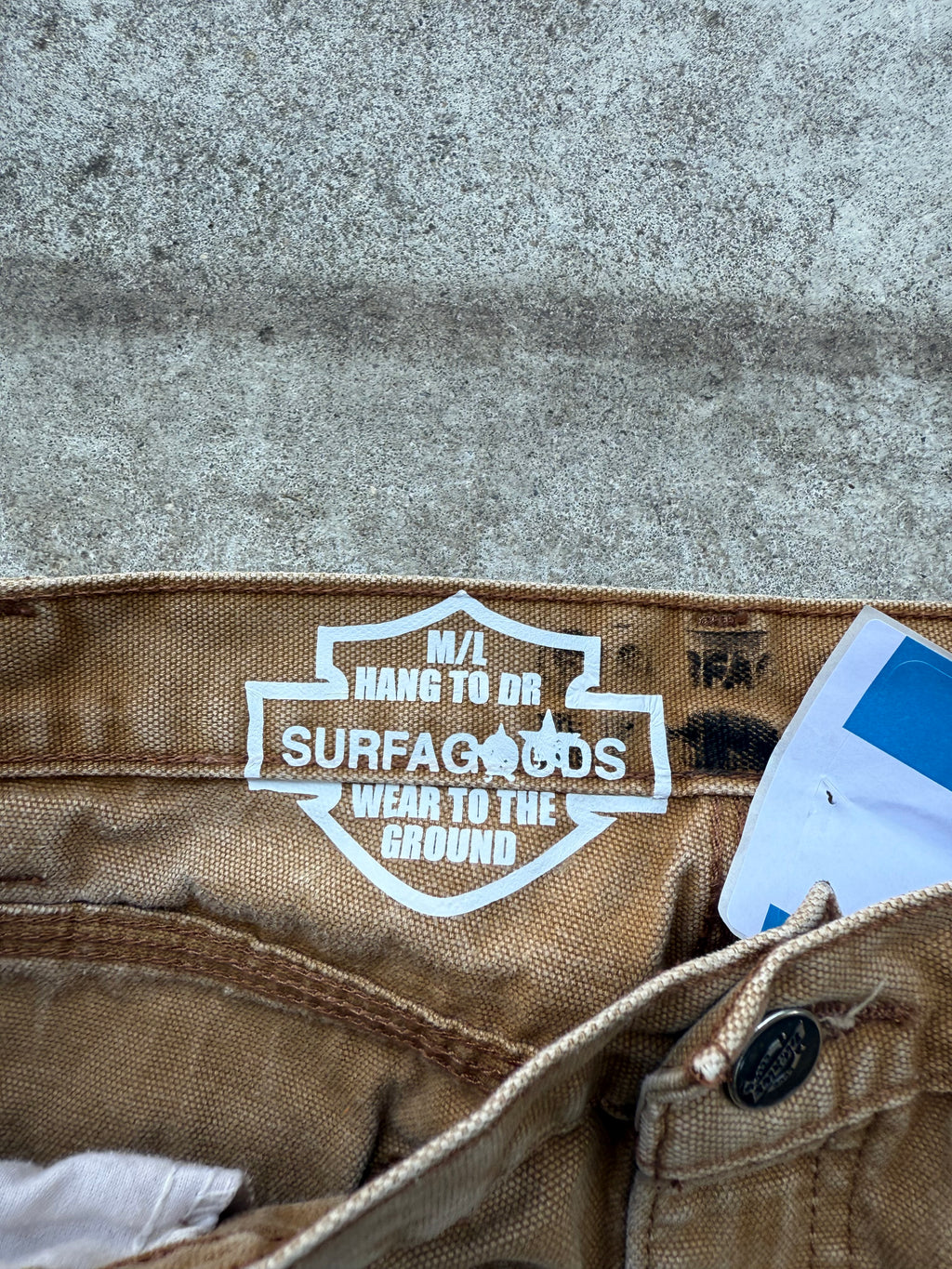 SURFAGOODS ‘GRAFFITI’ DOUBLEKNEE UPCYCLED WORKWEAR 1/1 36X32