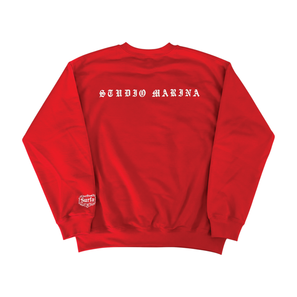 MUSKOKA SUMMERS — Classic Crewneck — LIFEGUARD RED