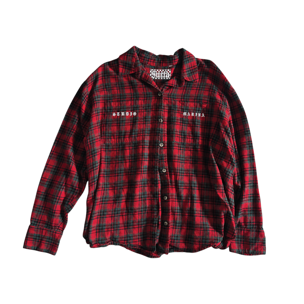STUDIO MARINA — Red & Green Vintage Flannel 1/1*