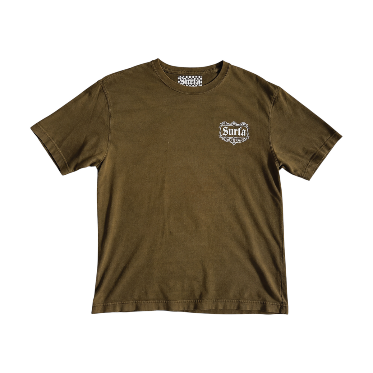 ARMY GREEN — Hand Printed Vintage Tee 1/1*