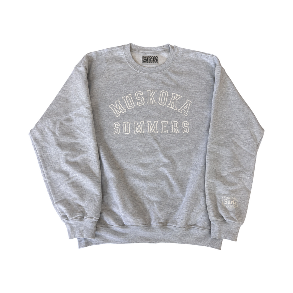 MUSKOKA SUMMERS — Classic Crewneck — VARSITY GRAY