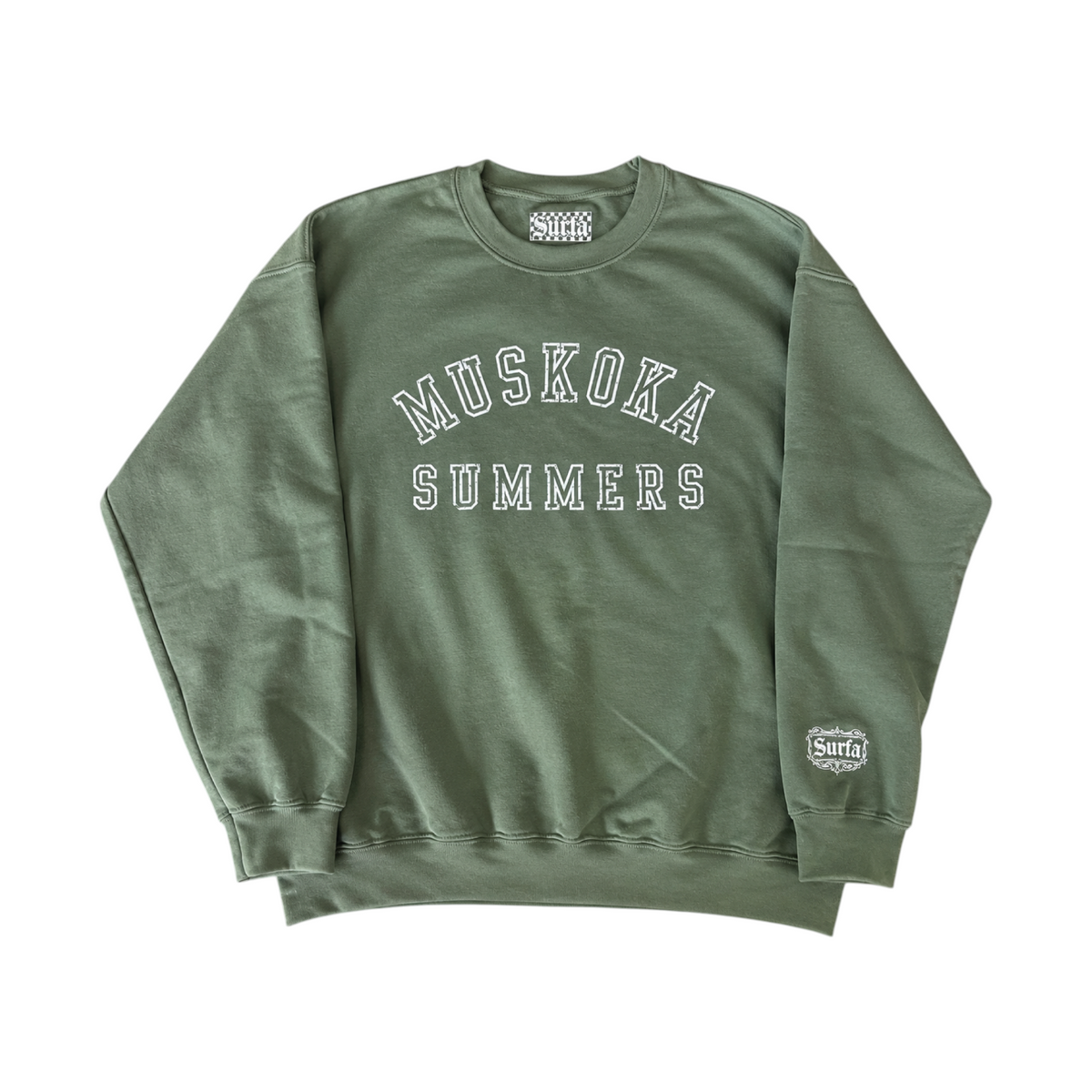 MUSKOKA SUMMERS — Classic Crewneck — WASHED GREEN