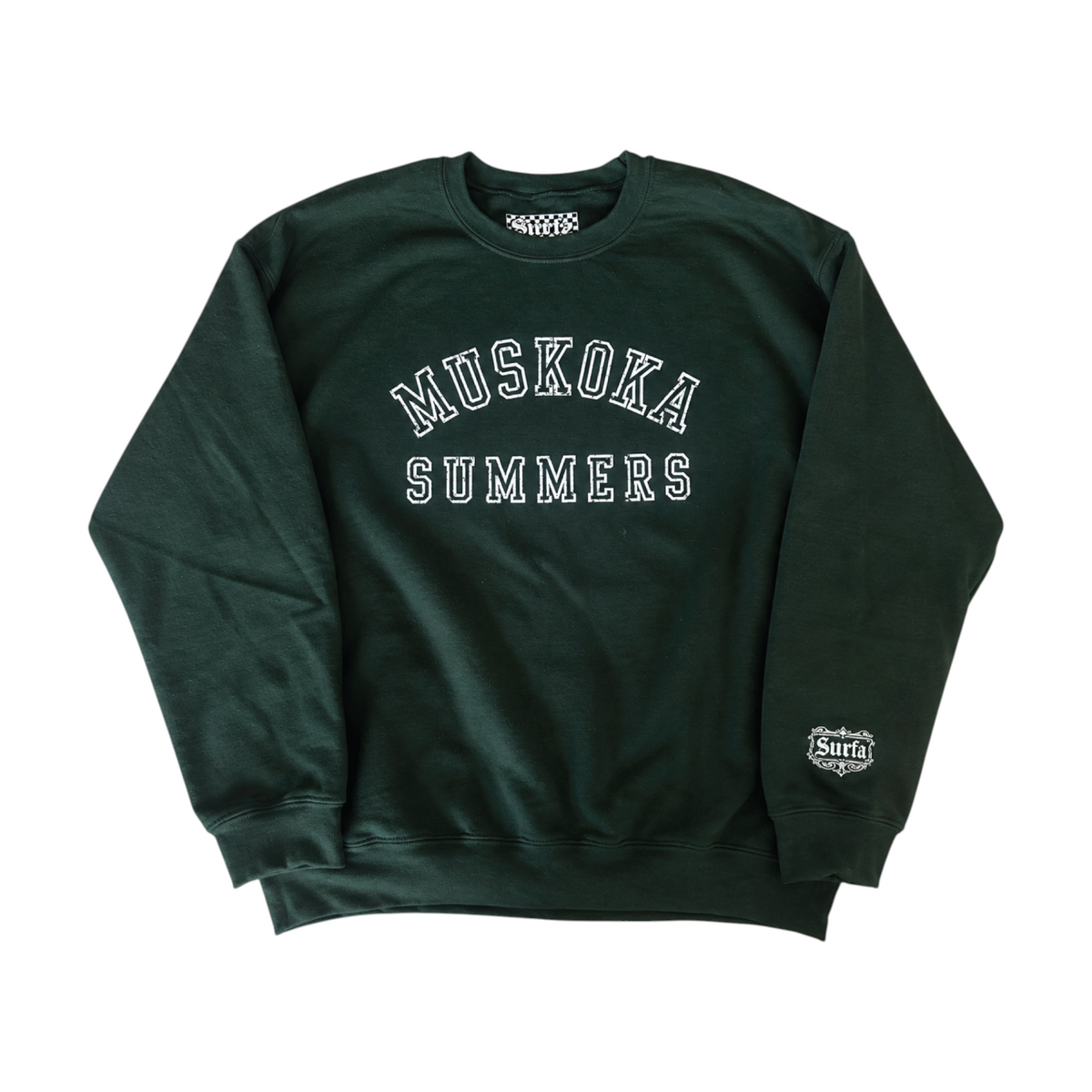 MUSKOKA SUMMERS — Classic Crewneck — FOREST GREEN
