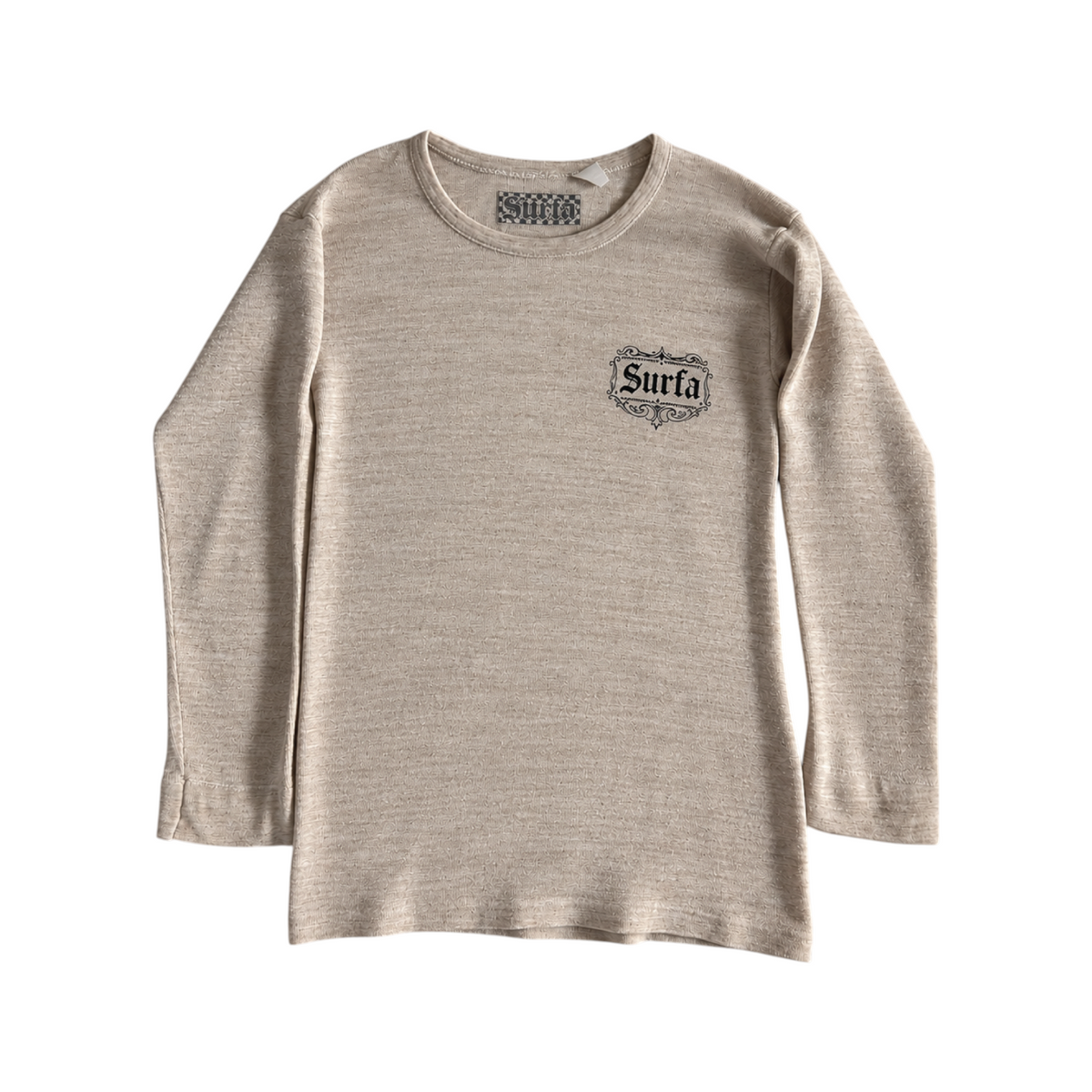 OATMEAL KNIT — Hand Printed Vintage Sweater 1/1*