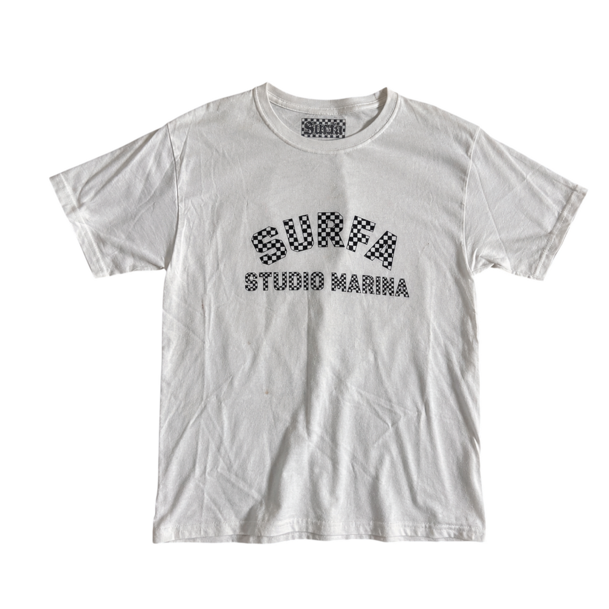 CHECKERBOARD — White Promo Tee