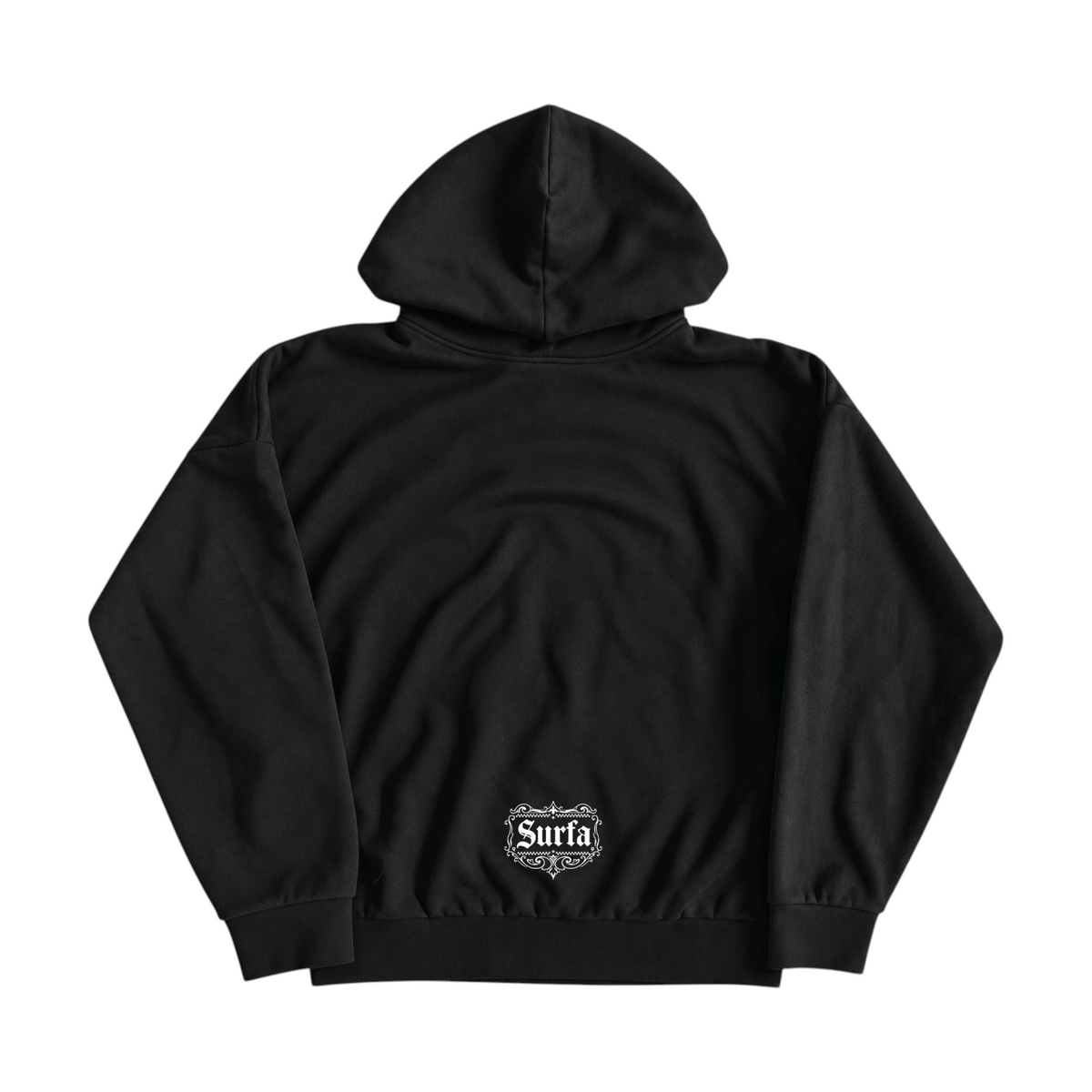CHECKERBOARD — Washed Black Heavyweight Hoodie SAMPLE*
