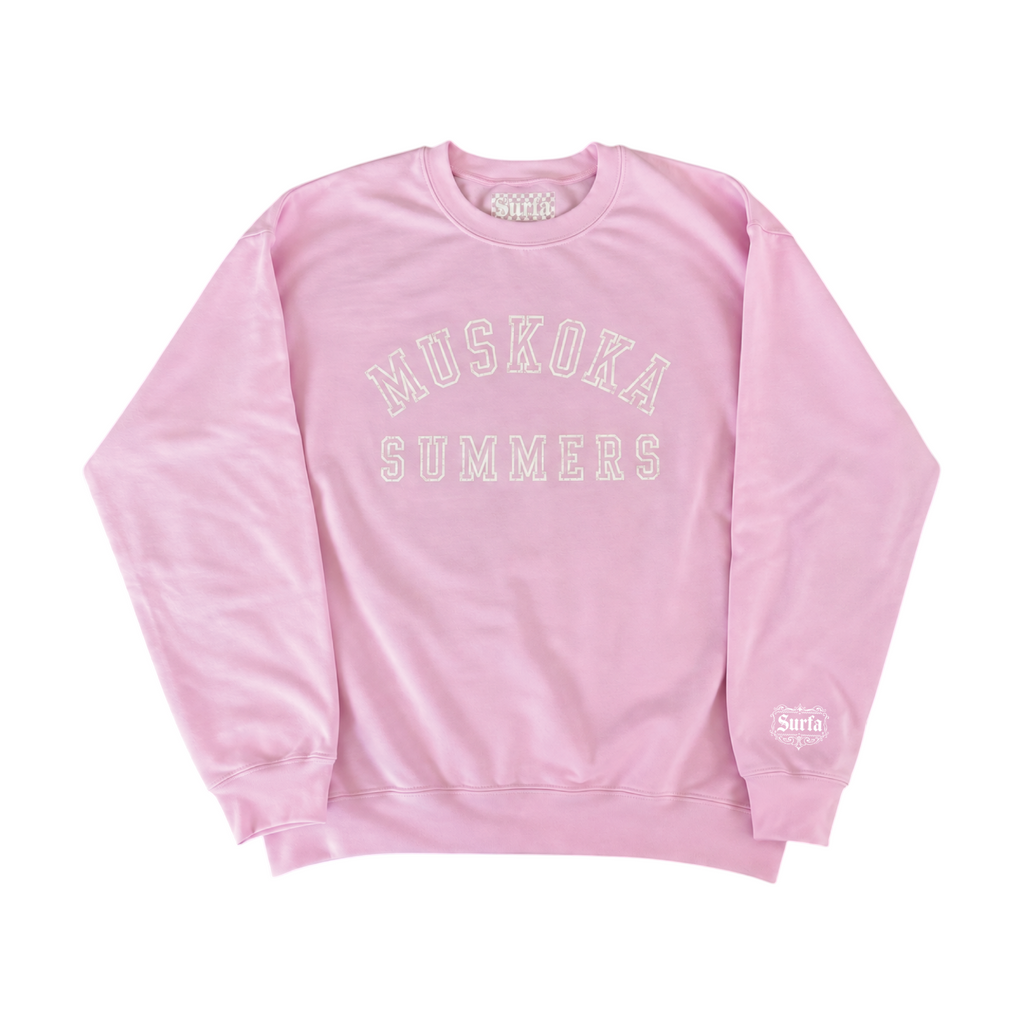 MUSKOKA SUMMERS — Classic Crewneck — BABY PINK