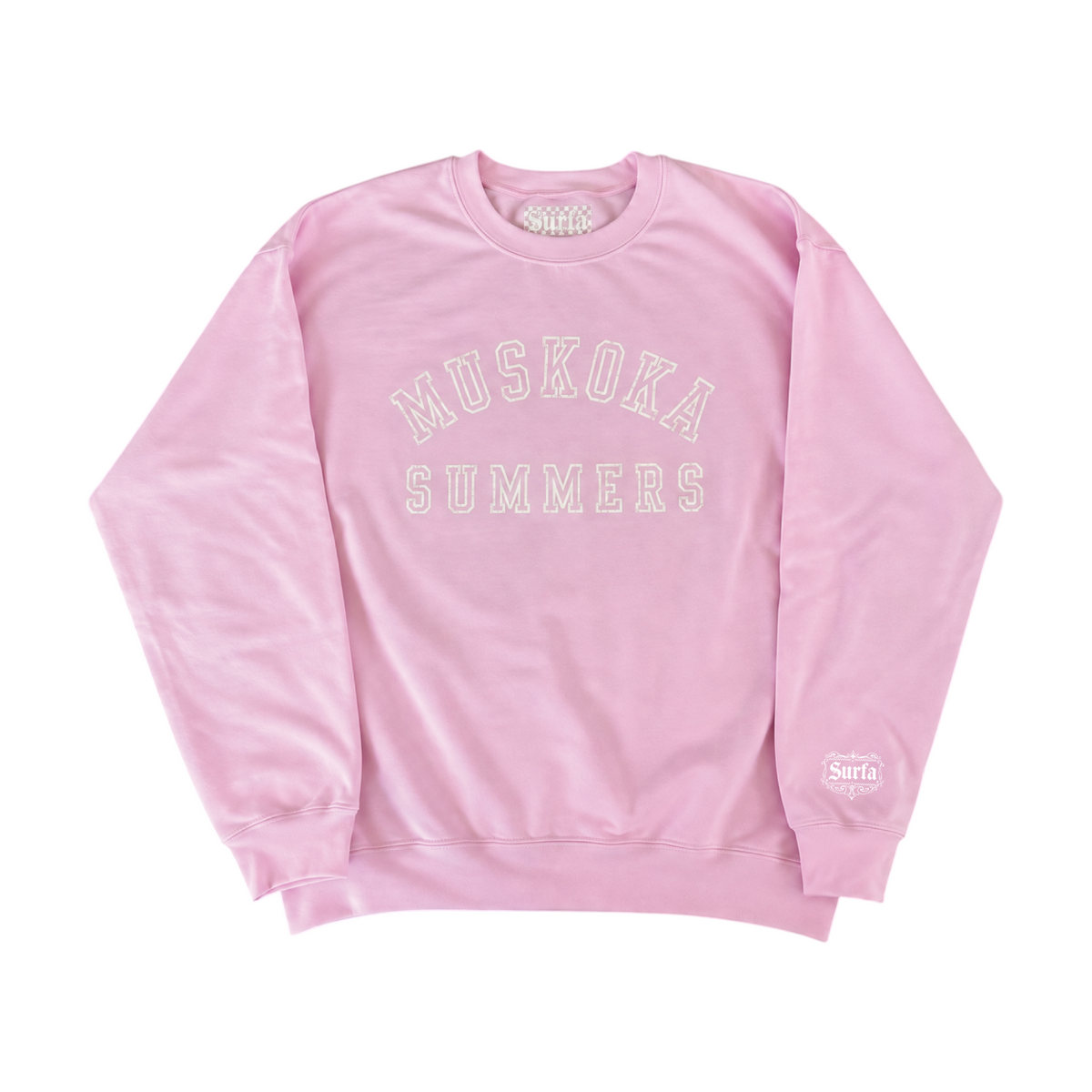 MUSKOKA SUMMERS — Classic Crewneck — BABY PINK