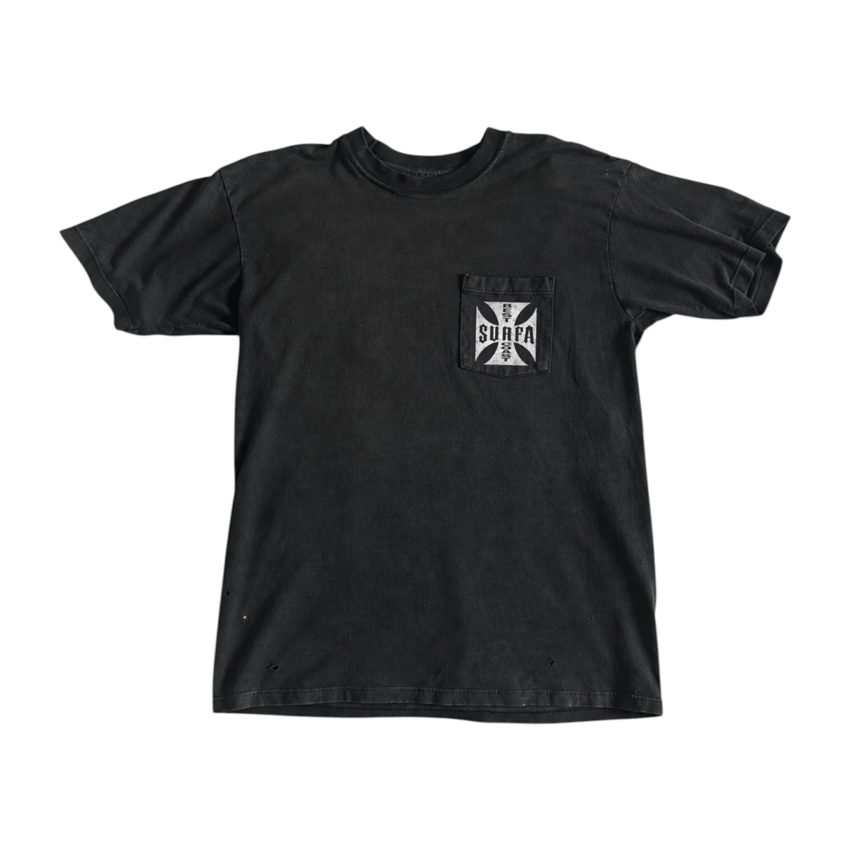 IRON CROSS — Washed Black Vintage Pocket Tee 1/1*