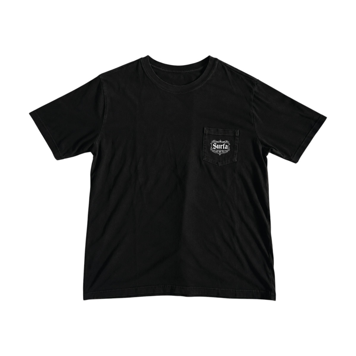 BLACK — Thin Jersey Pocket Tee SAMPLE*