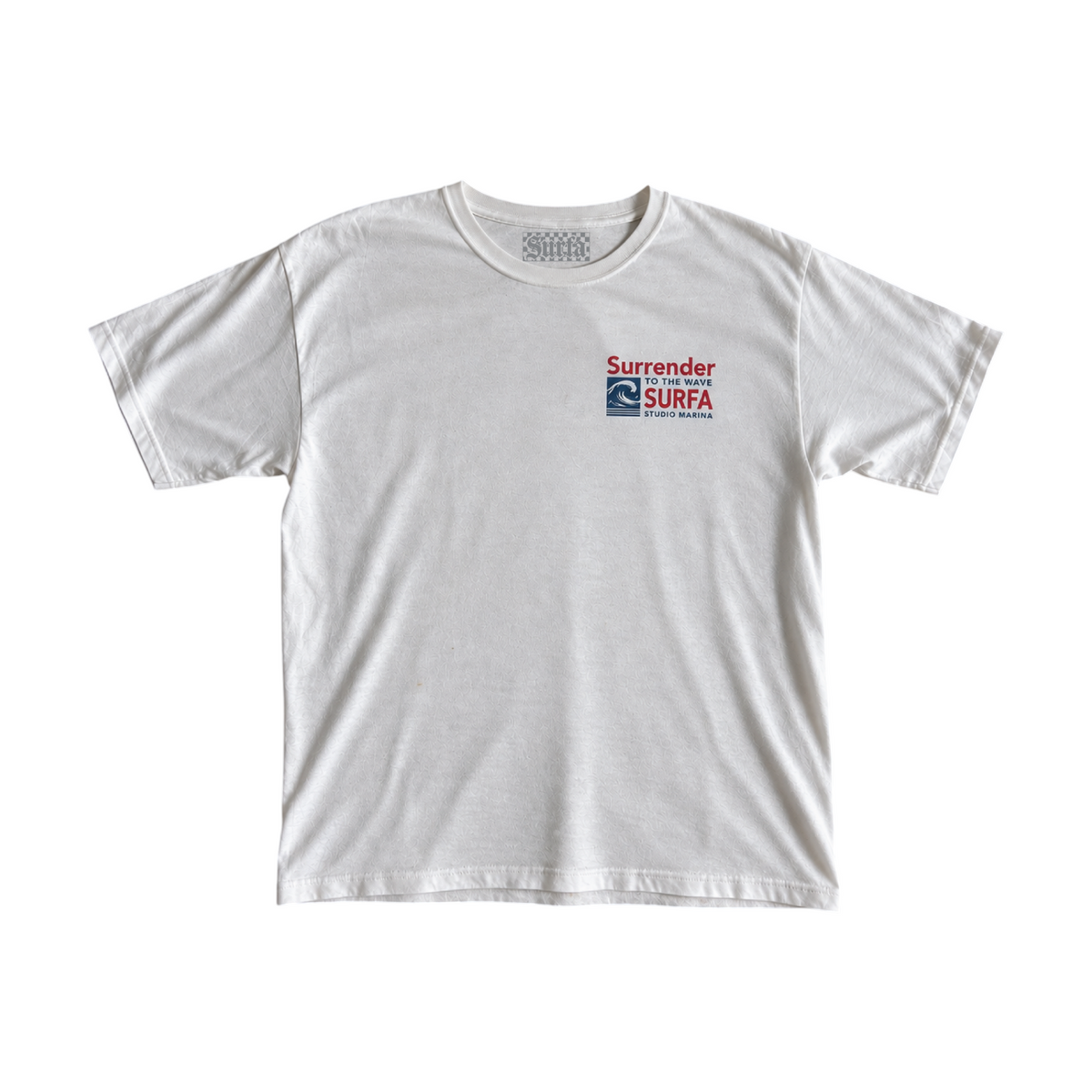 SURRENDER TO THE WAVE — White Promo Tee SAMPLE*