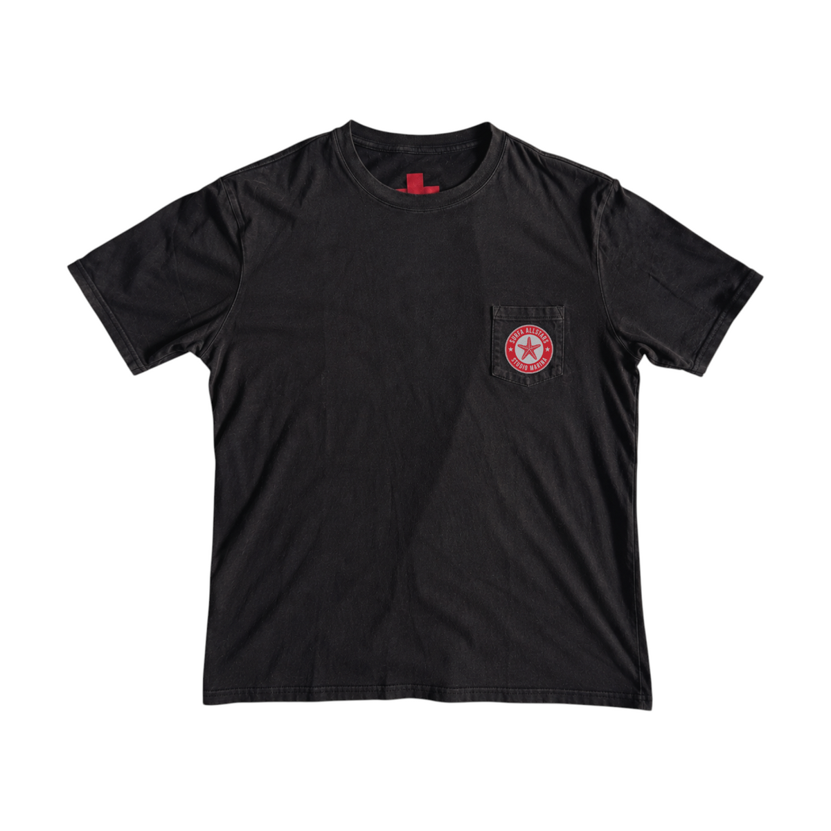 SURFA ALLSTARS — Faded Charcoal Pocket Tee SAMPLE*