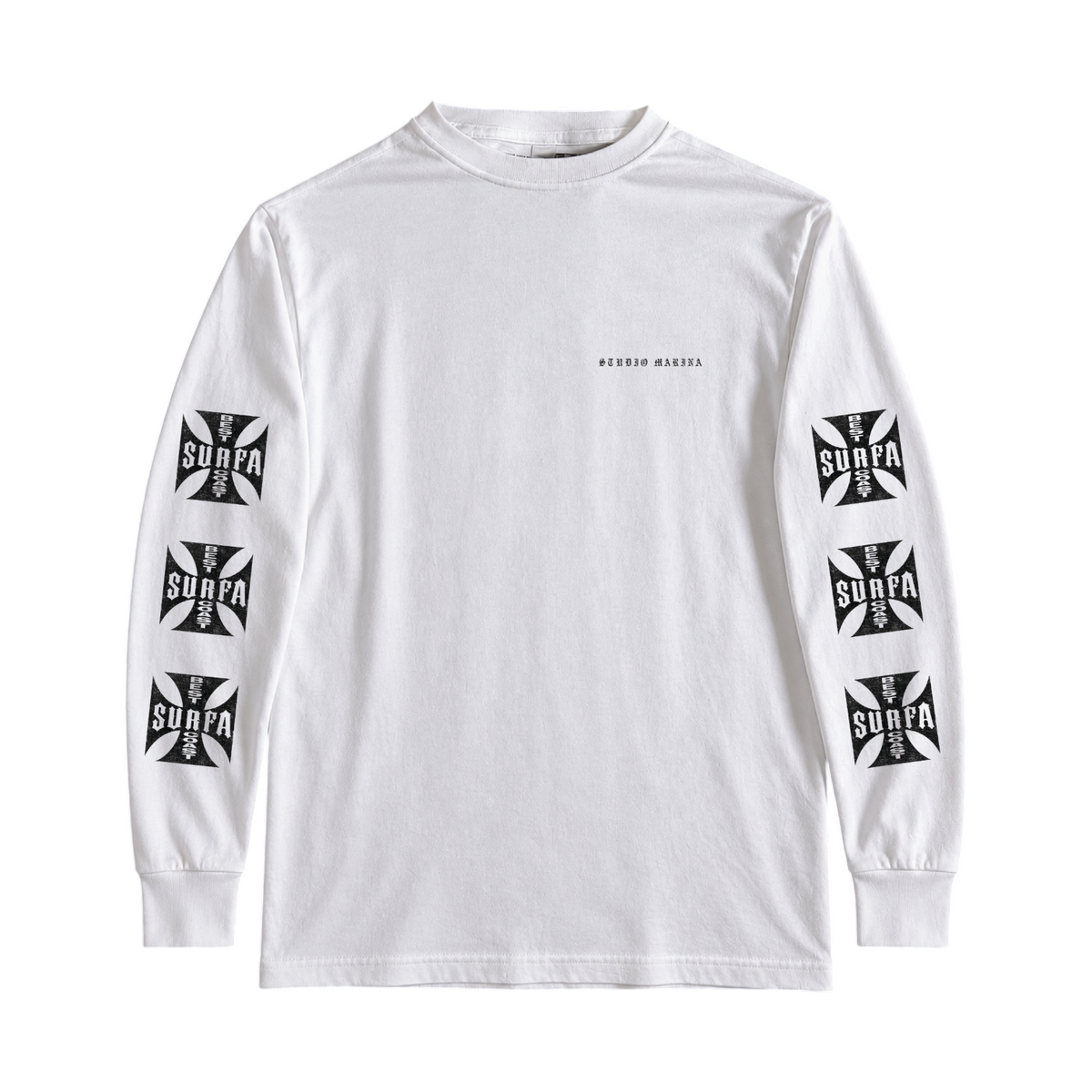 IRON CROSS — White Long Sleeve SAMPLE*