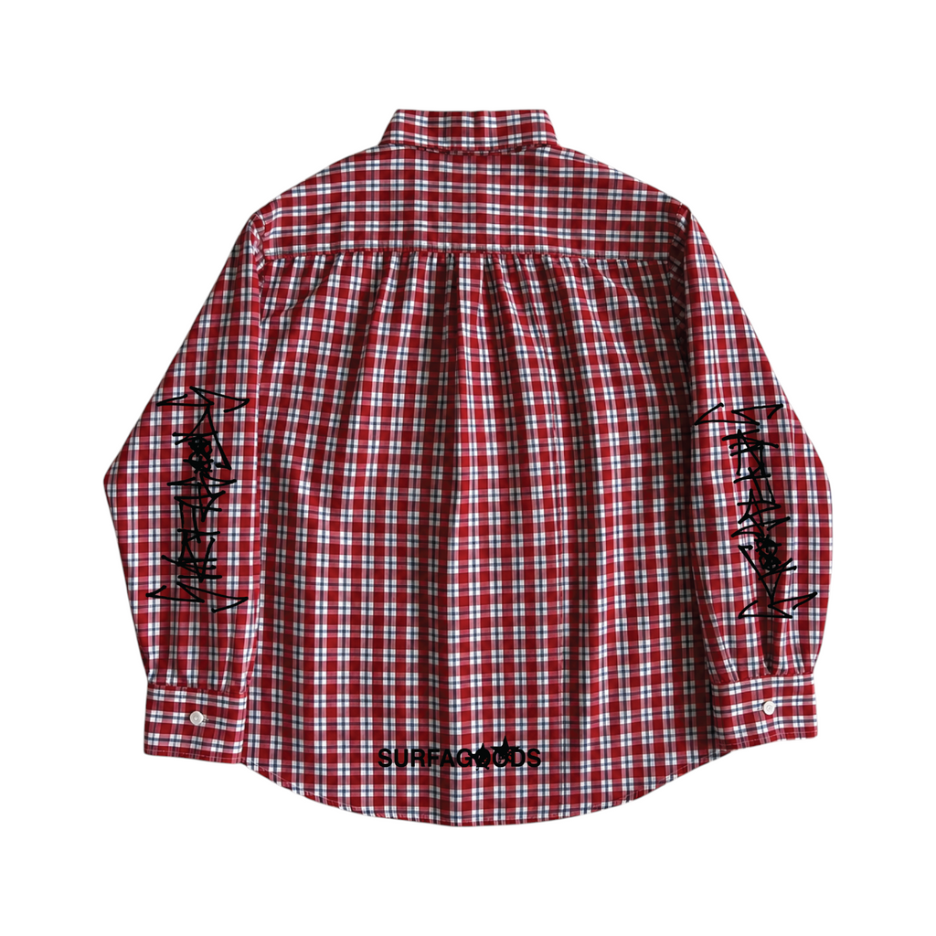 GRAFFITI PLAID — Vintage Cotton Shirt 1/1*
