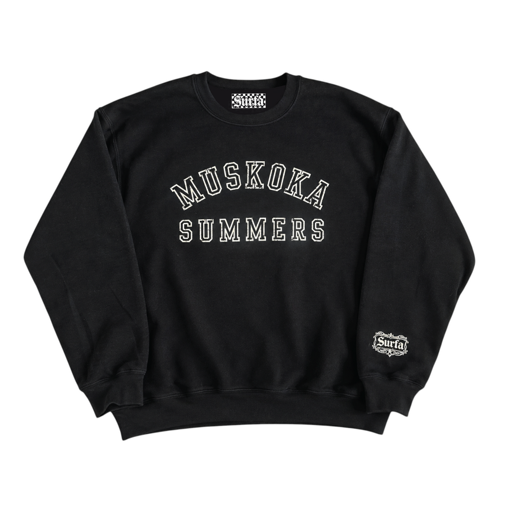 MUSKOKA SUMMERS — Classic Crewneck — CLASSIC BLACK