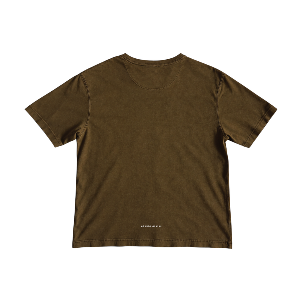 ARMY GREEN — Hand Printed Vintage Tee 1/1*