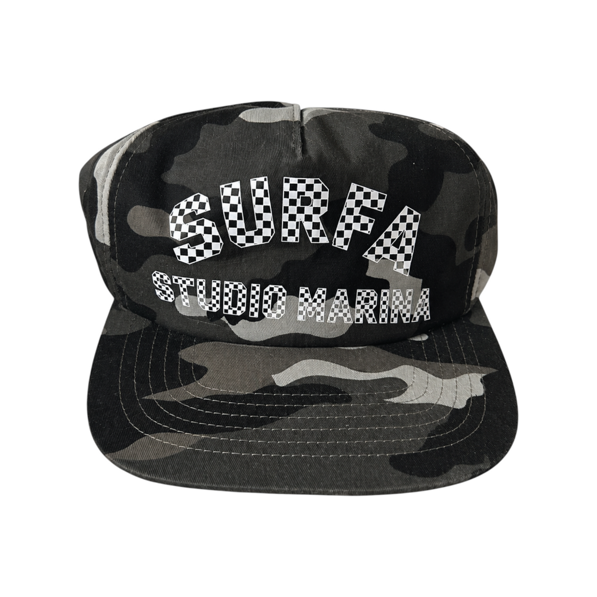 CHECKERBOARD — Grey Camo Low-Profile Cap