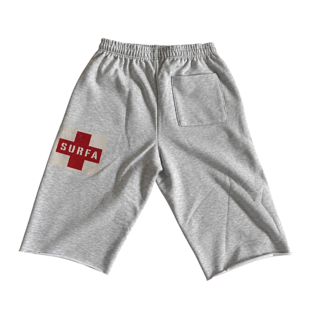 LIFEGUARD OVERPRINT — Heavyweight Chopped Sweat Shorts SAMPLE*