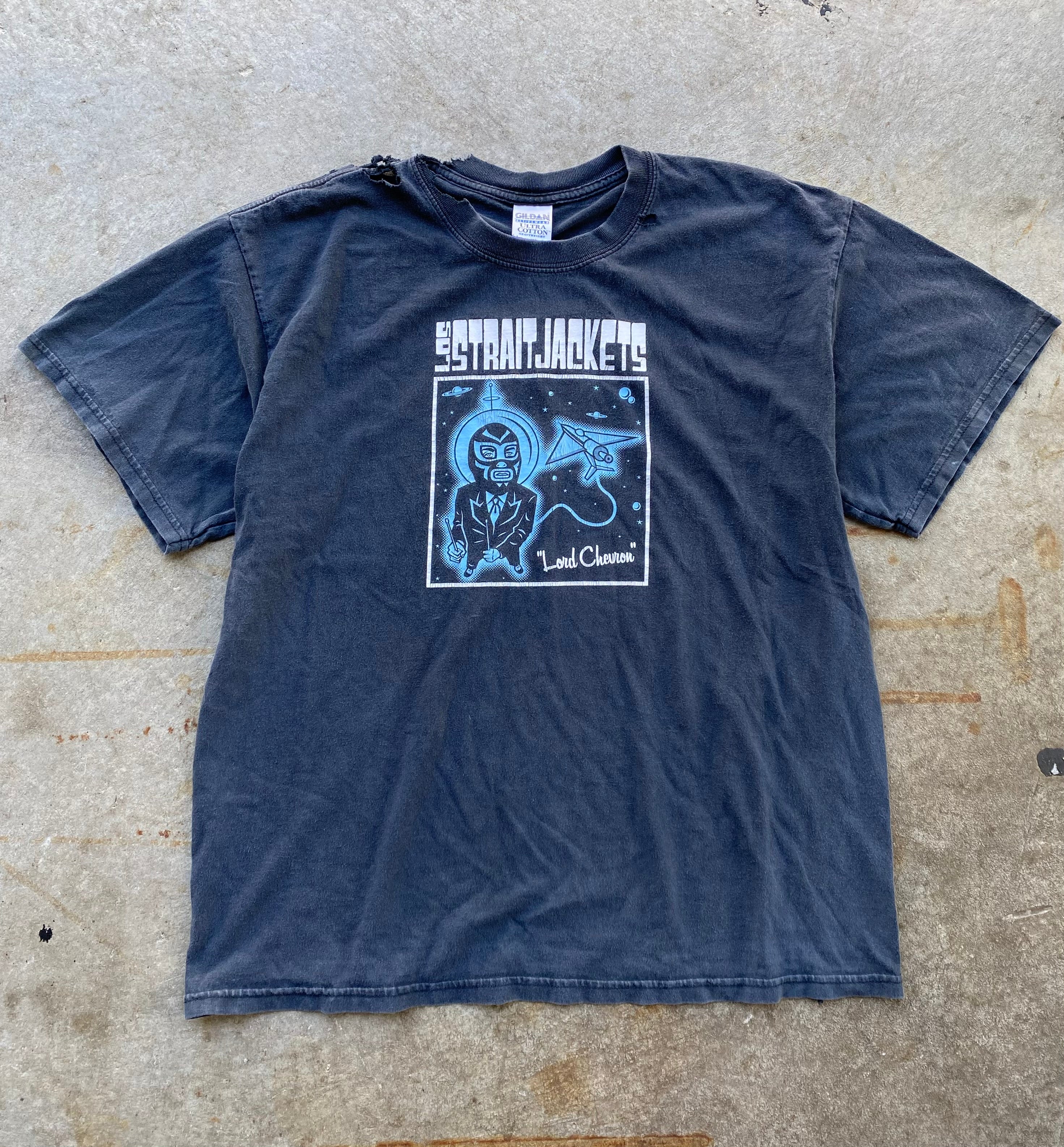 90’s Los Strait Jackets Band Tee L