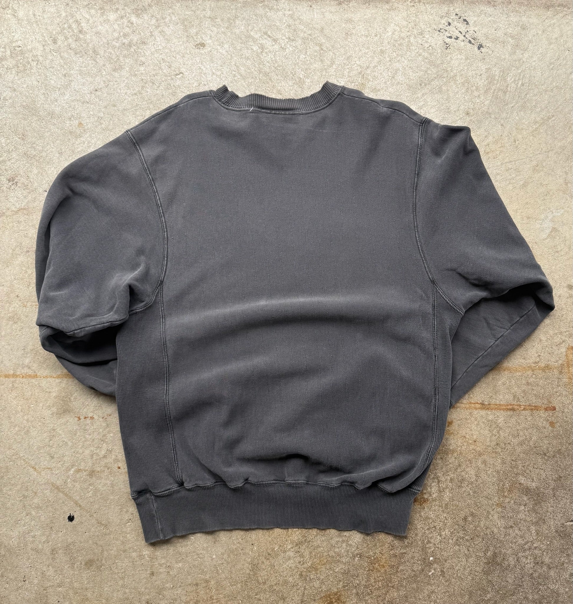 BEACH LOGO FADED WEATHERED BLACK CREWNECK 1/1 M/L