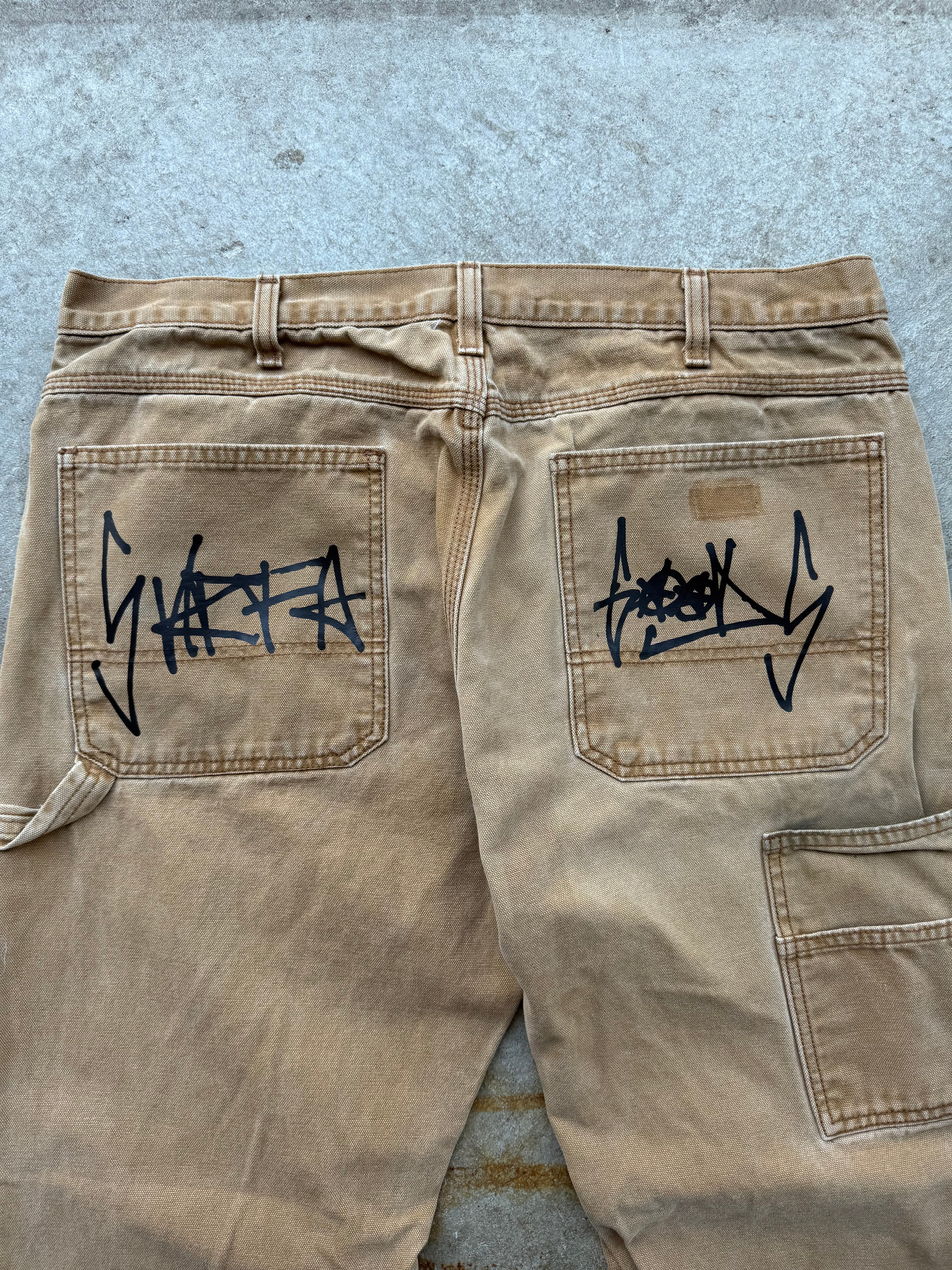 SURFAGOODS ‘GRAFFITI’ DOUBLEKNEE UPCYCLED WORKWEAR 1/1 36X32