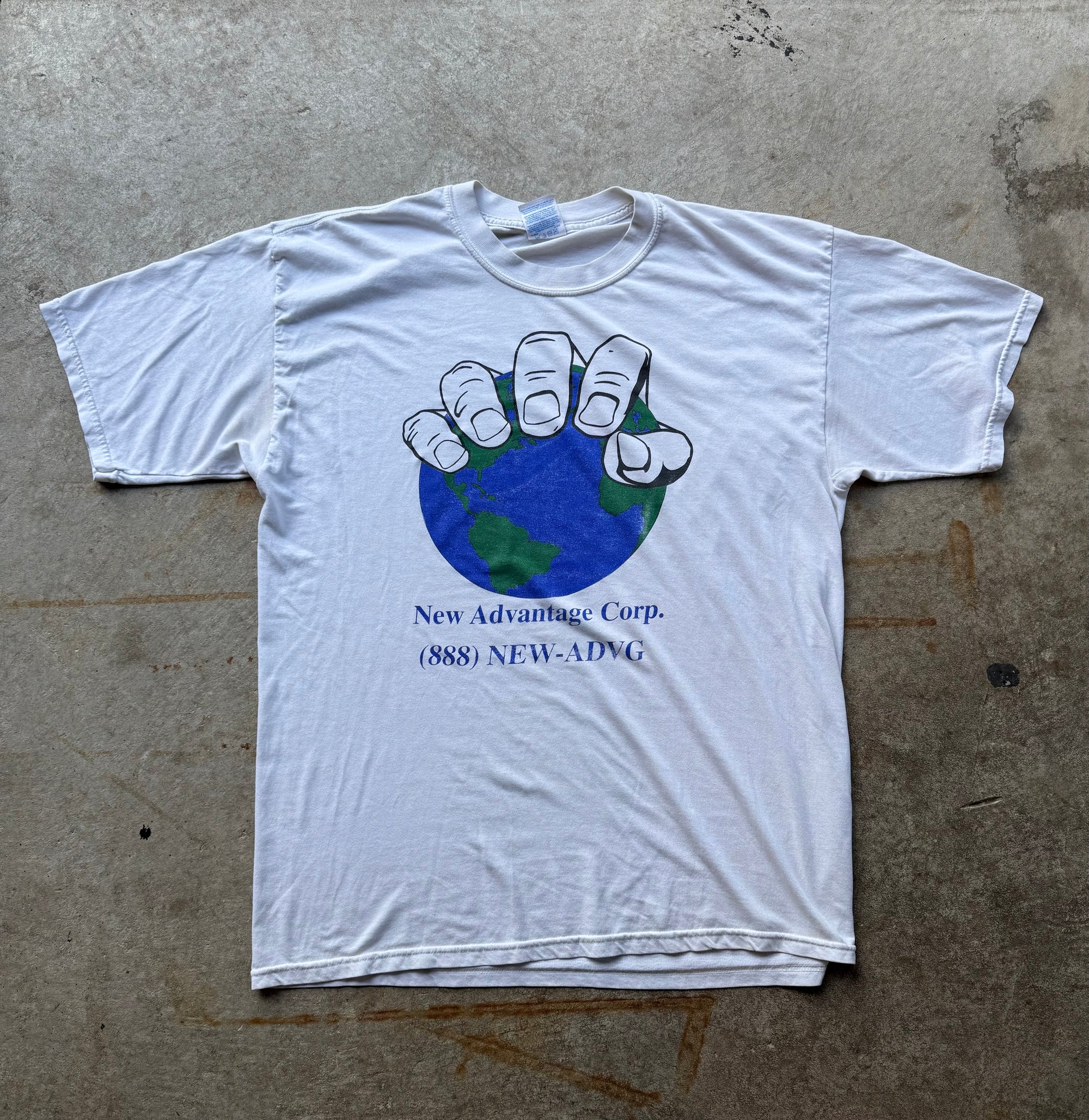 90’s New Advantage World T-shirt XL