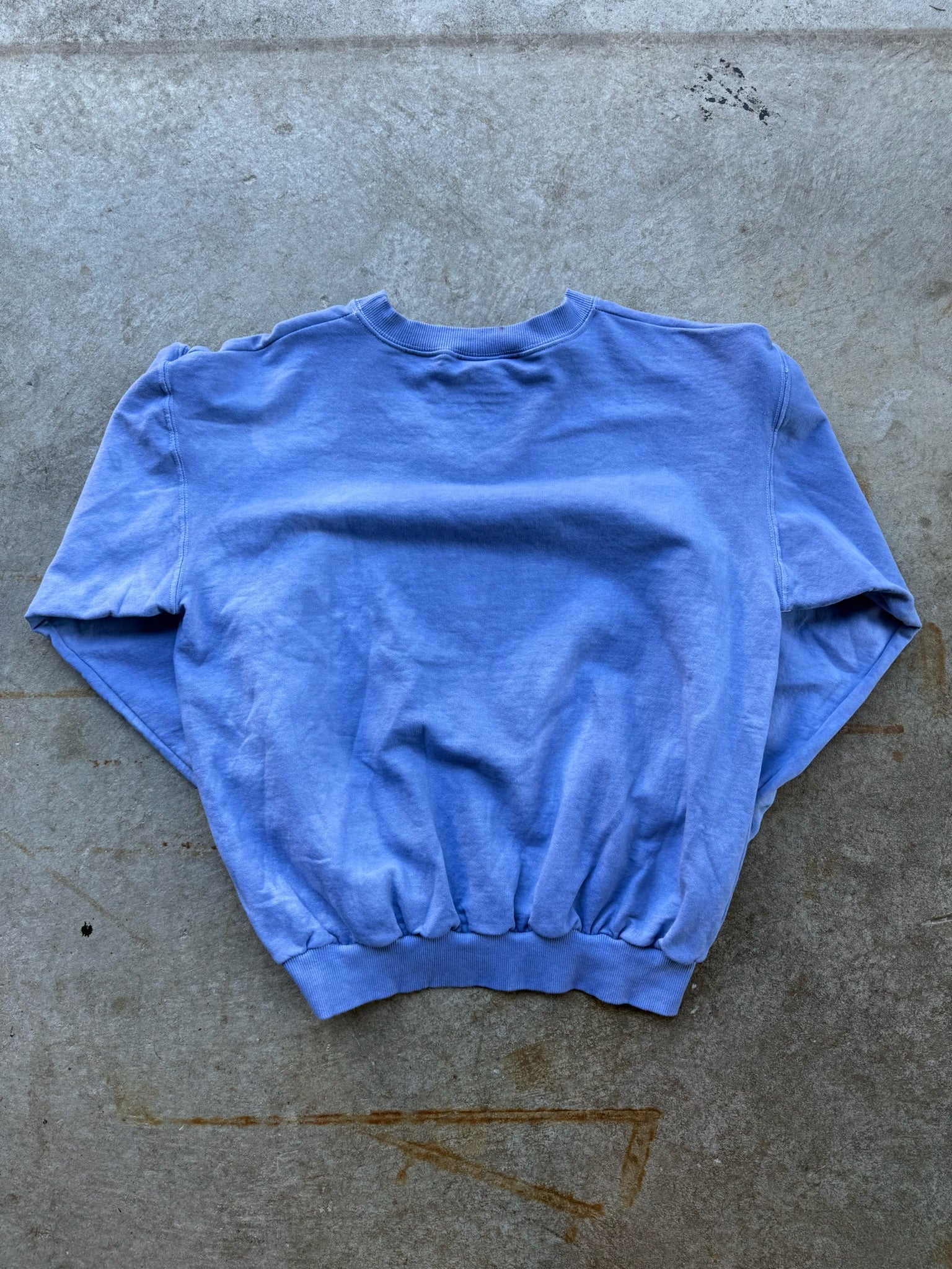 MUSKOKA SUMMERS HAND DYED CREWNECK MADE IN CANADA SZ LARGE INDIGO