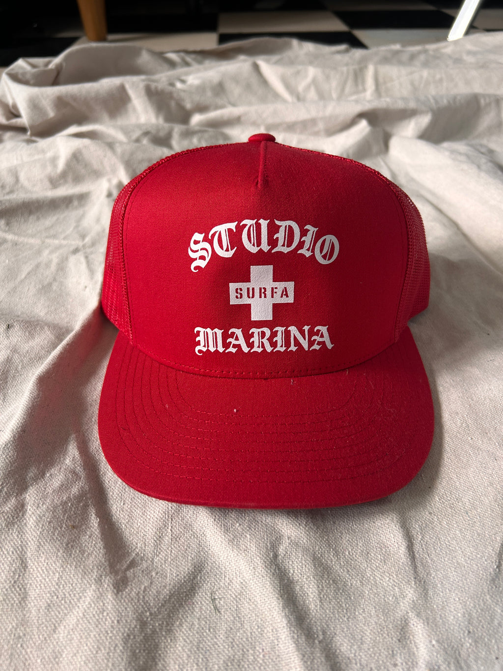 STUDIO MARINA LIFEGUARD — Red Trucker SAMPLE* 1/1