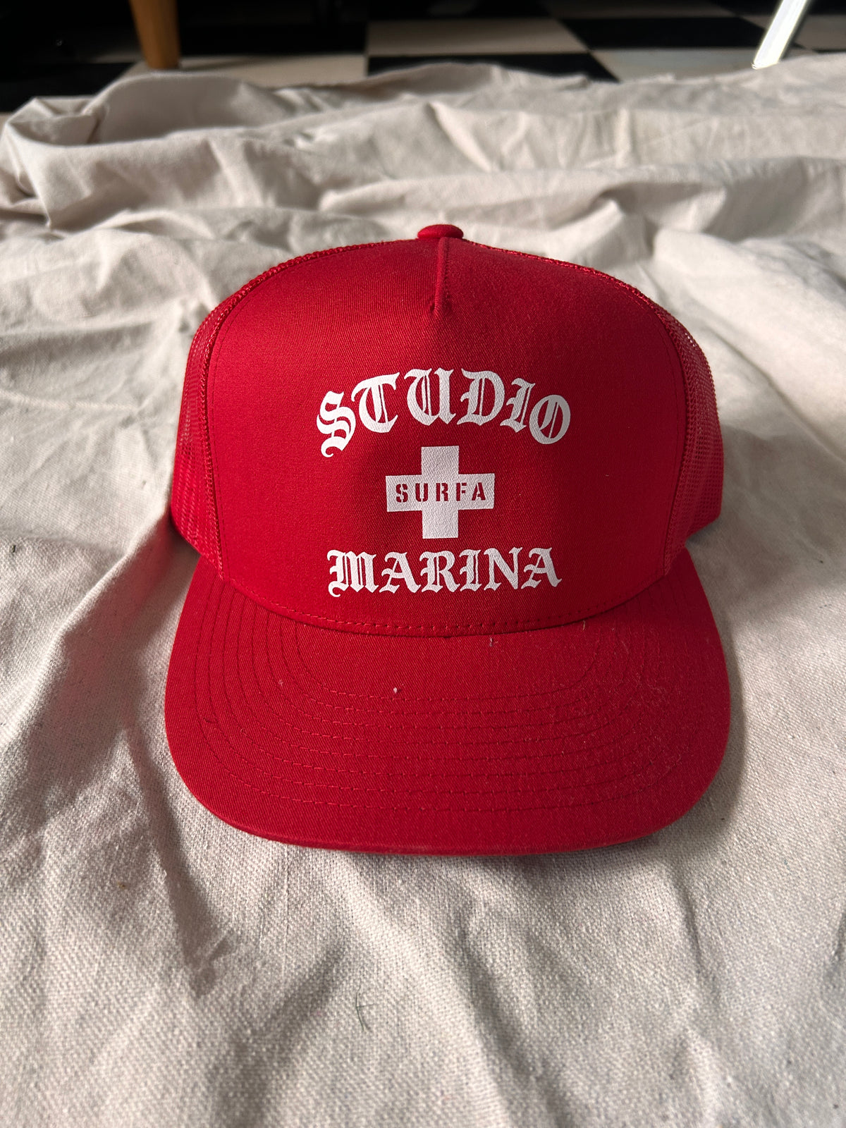 STUDIO MARINA LIFEGUARD — Red Trucker SAMPLE* 1/1