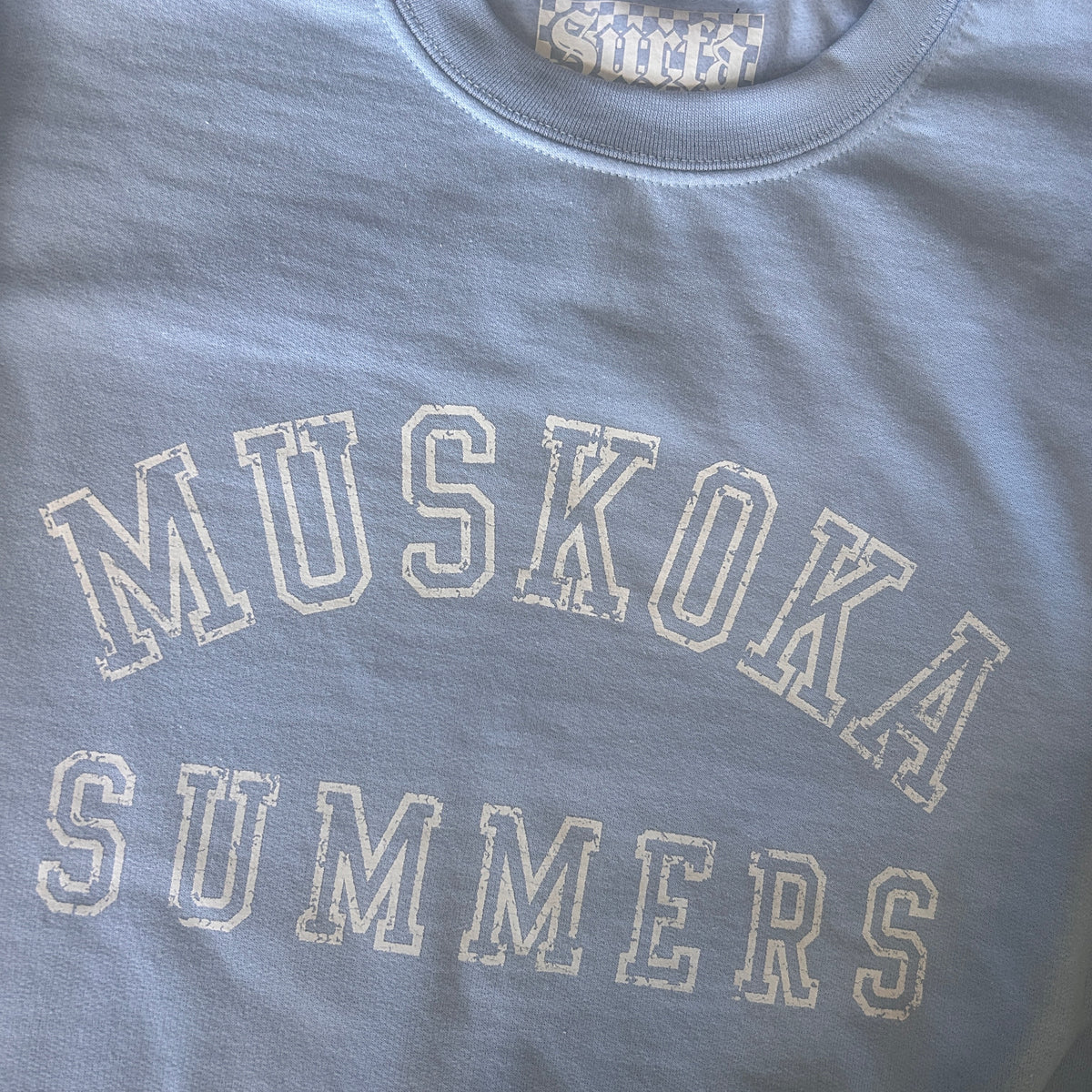 MUSKOKA SUMMERS — Classic Crewneck — BABY BLUE