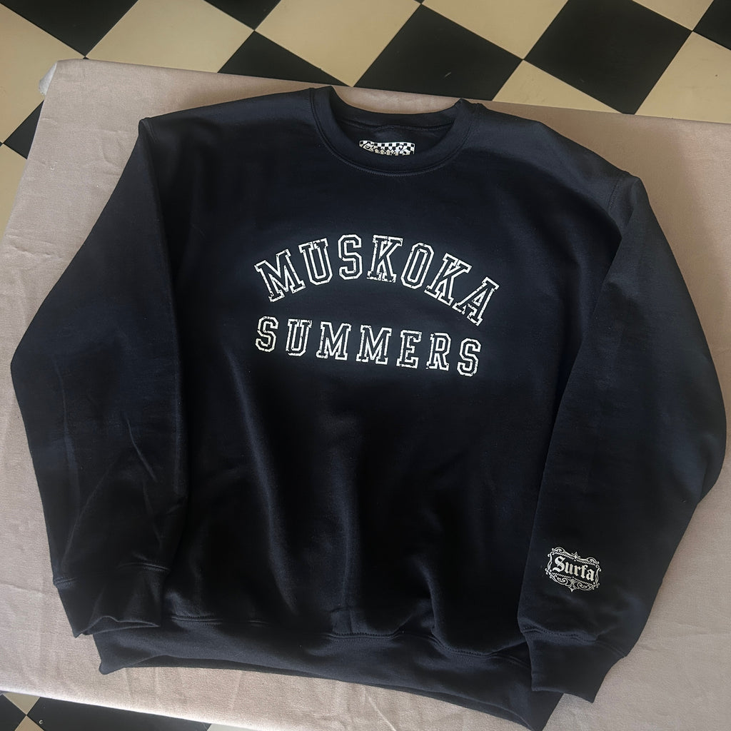 MUSKOKA SUMMERS — Classic Crewneck — CLASSIC BLACK