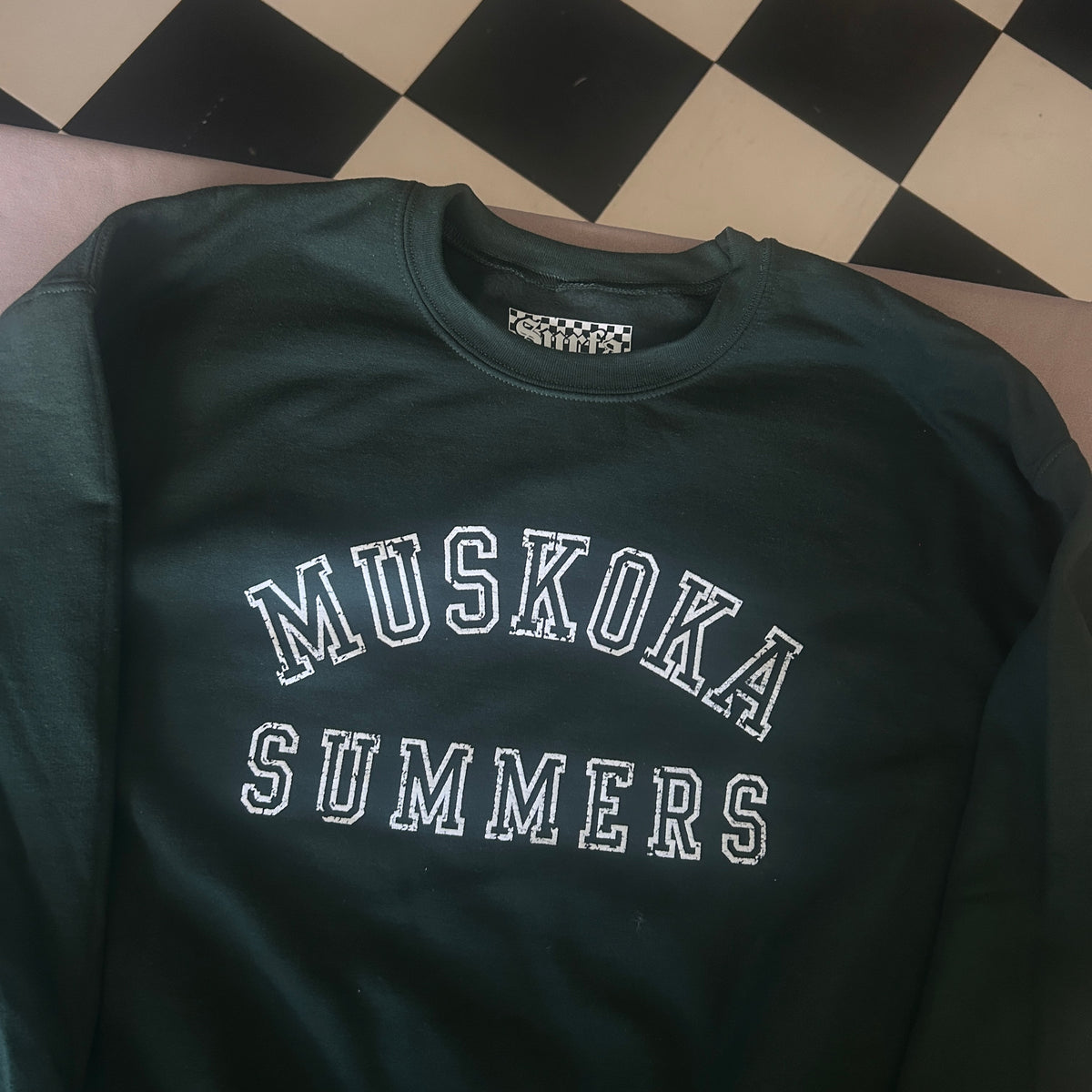 MUSKOKA SUMMERS — Classic Crewneck — FOREST GREEN